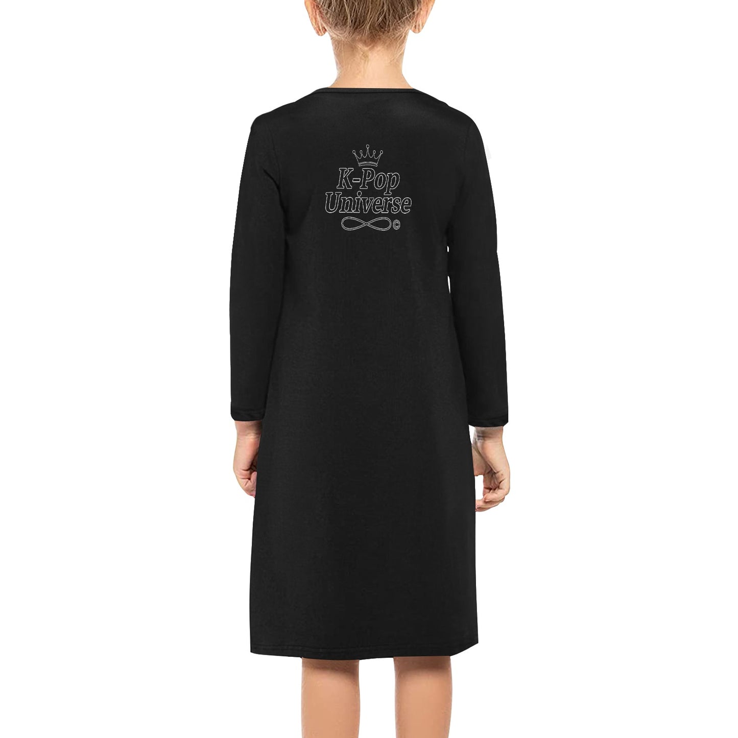 Girls' Long Sleeve Dress (D59) K-pop Demon Hunters,Saja boys, K-pop universe