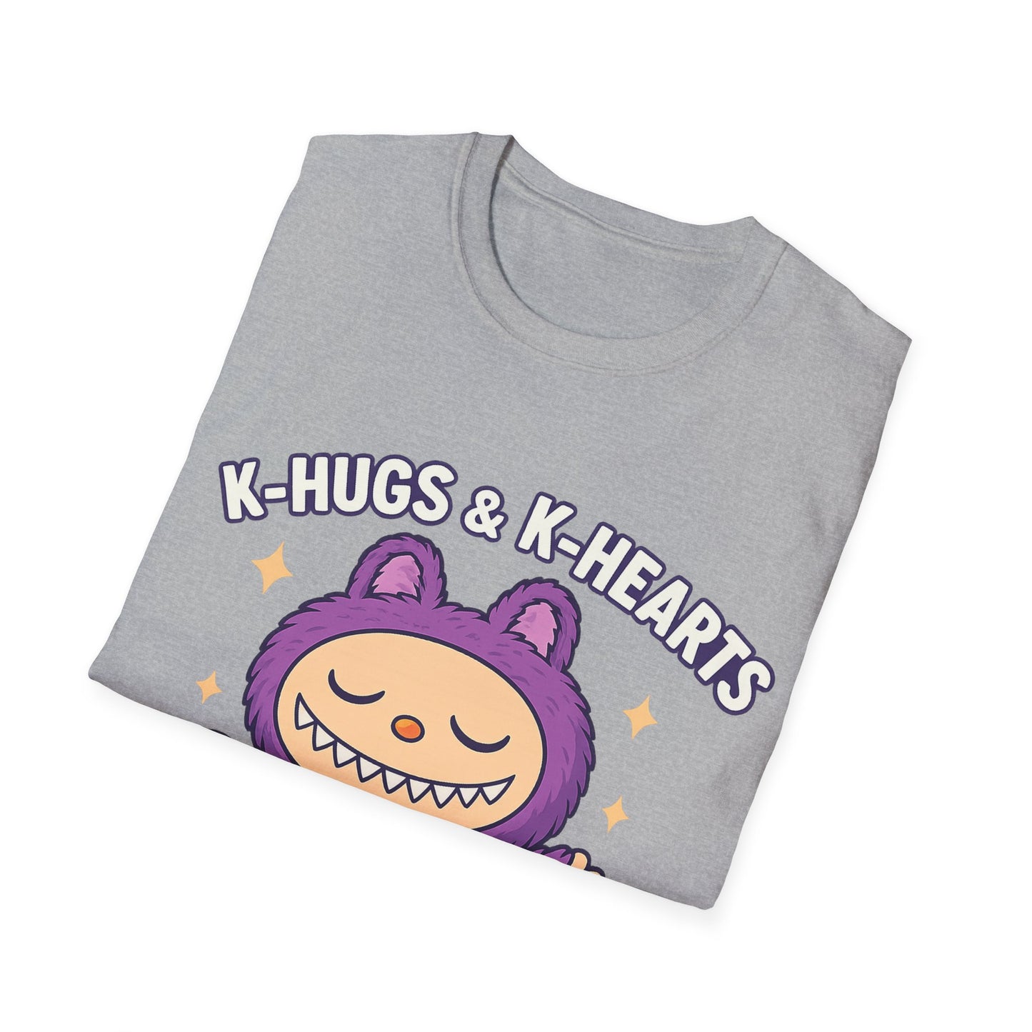 K-Pop Cute Character T-Shirt, Fun Fashion, Graphic Tees, Gift for Fans, Unique K-Pop Apparel, Cuteness Overload