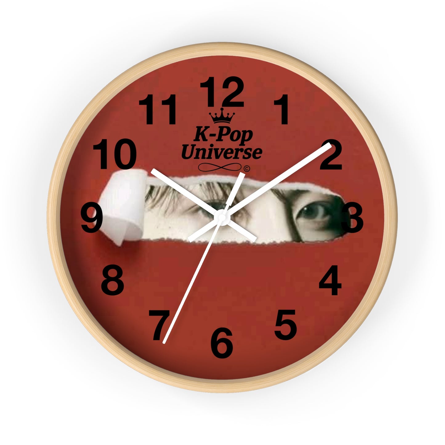 Wall Clock JK BTS/K-POPK-Pop Universe Wall Clock, K-Pop Decor, Unique Gift, Home Decoration, Music Lover Accessory, Trendy Wall Art
