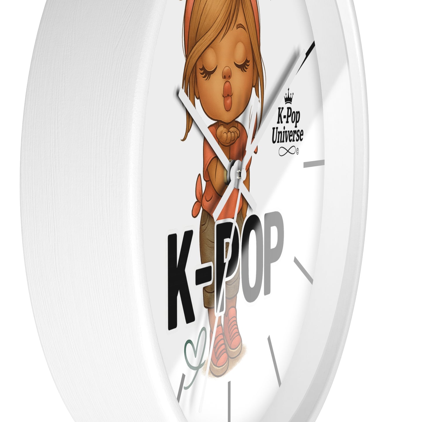 K-Pop Themed Wall Clock, Cute K-Pop Decor, Fan Gift, Music Lover Gift, Unique Home Decor, Trendy Wall Art