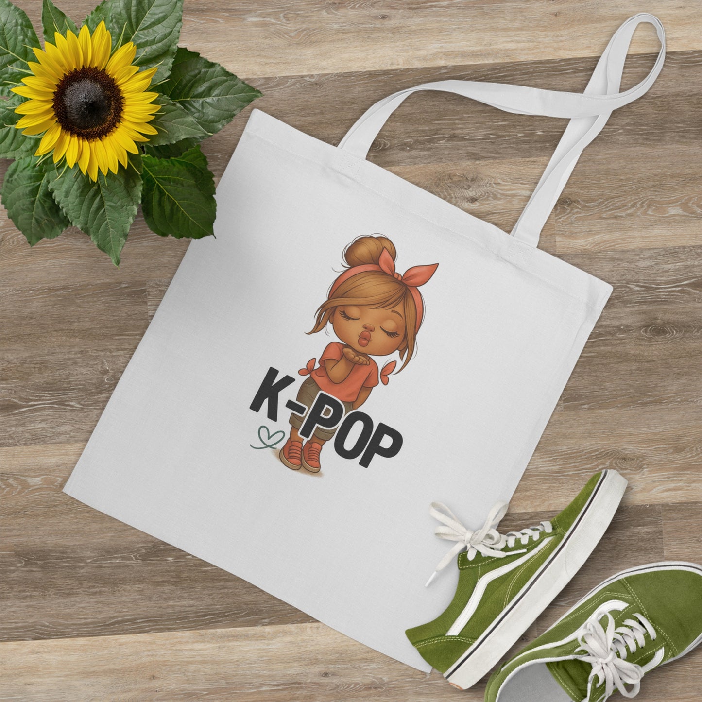 K-Pop Enthusiast Tote Bag, Fans Gift, Music Lover Bag, K-Pop Merchandise, Eco-Friendly Shopping Bag