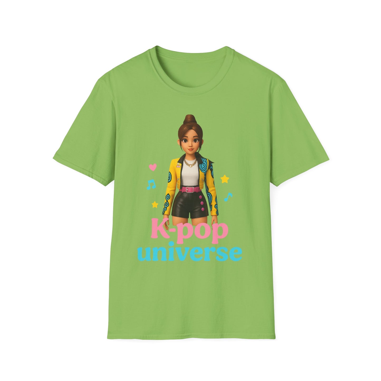 K-Pop Universe Unisex Softstyle T-Shirt, Trendy K-Pop Tee, Gift for Music Lovers, Casual Wear, Concert Outfit