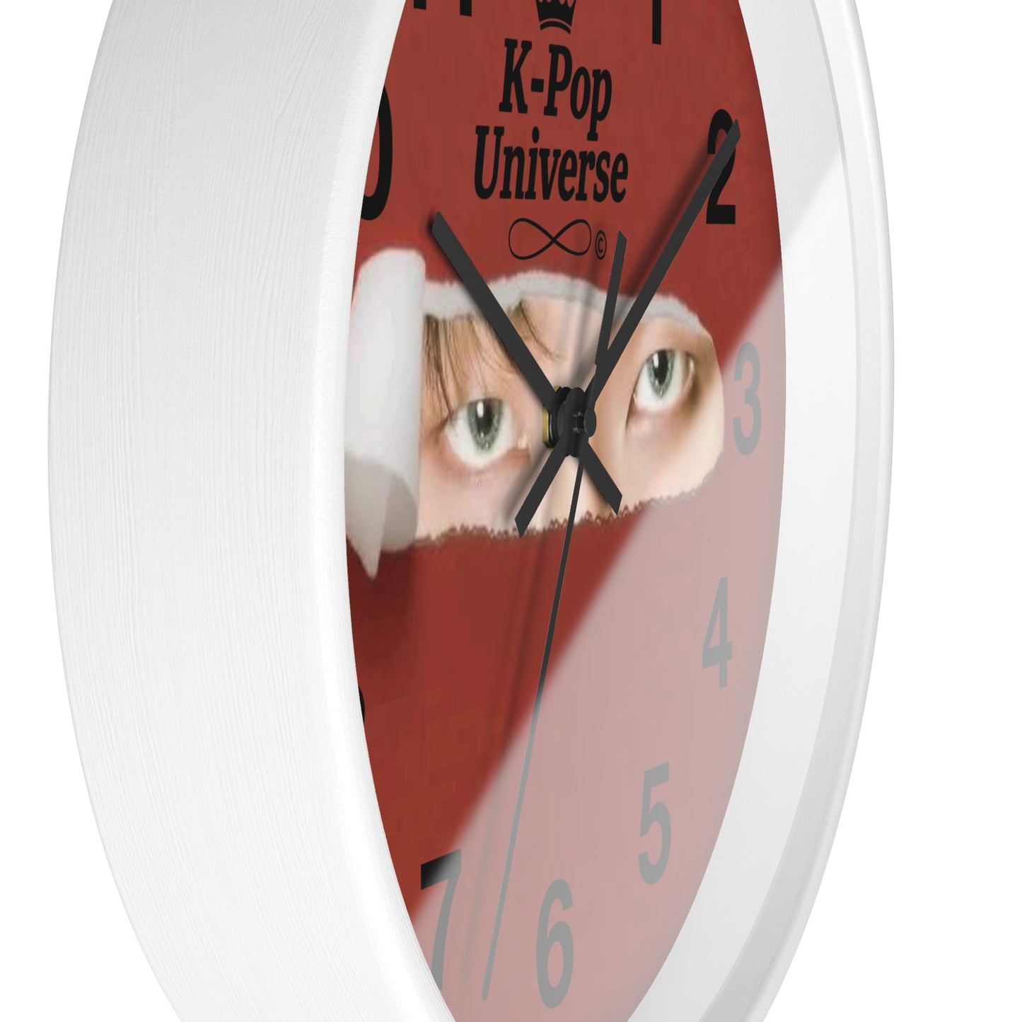 K-Pop Themed Wall Clock, Unique Home Decor, Gift for Fans, Music Room Essential, Stylish Timepiece