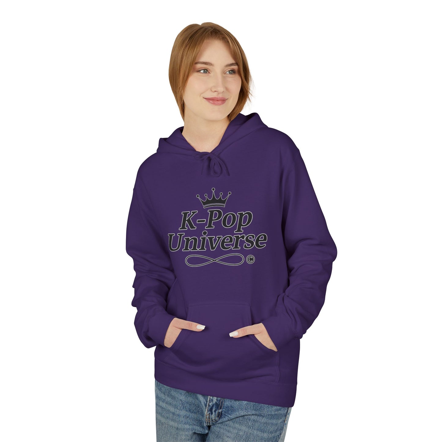 K-Pop Universe Stylish Unisex Fleece Hoodie | Cozy Concert Attire, Gift for Music Lovers, Casual Streetwear, Festival Outfit, Trendy Apparel