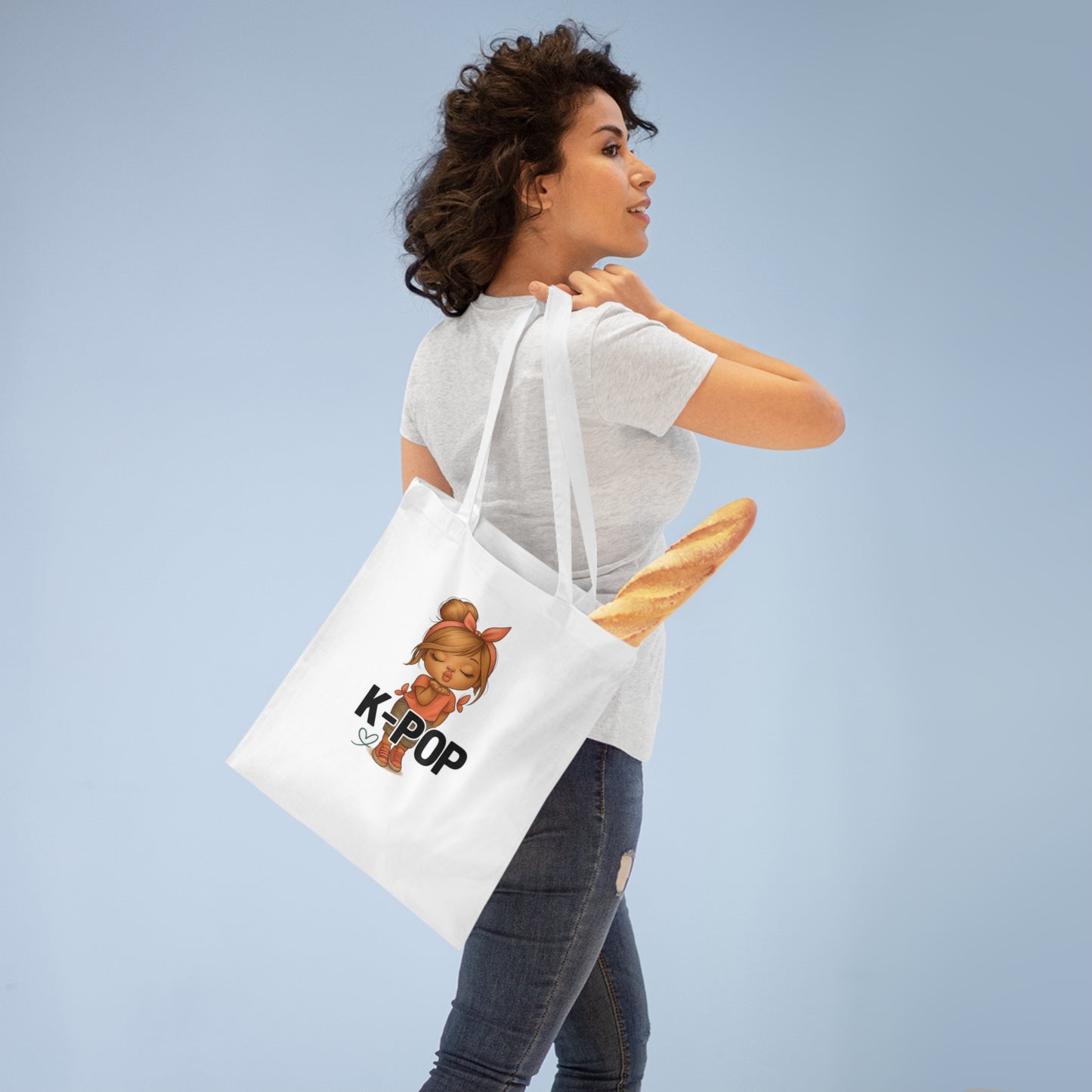K-Pop Enthusiast Tote Bag, Fans Gift, Music Lover Bag, K-Pop Merchandise, Eco-Friendly Shopping Bag