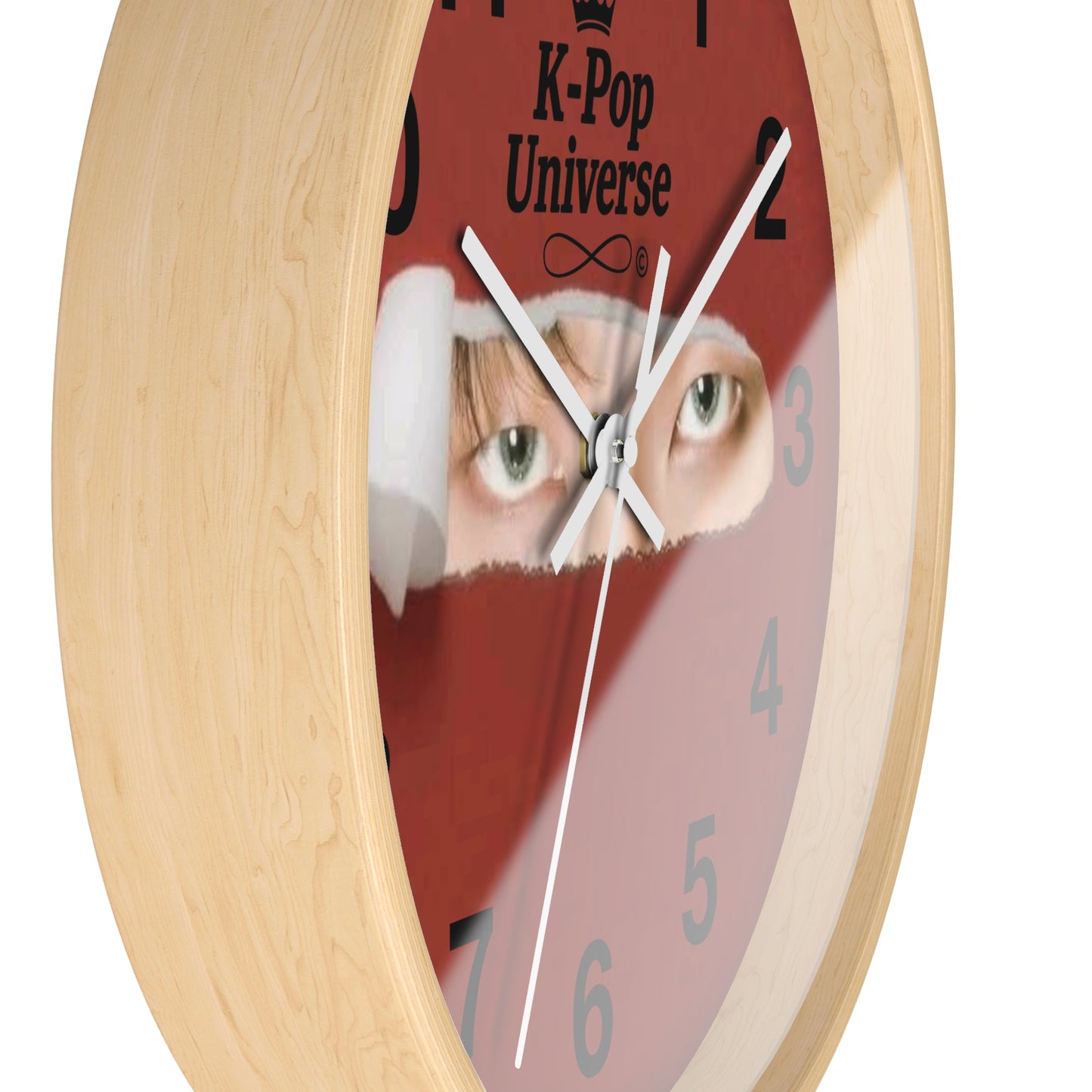 K-Pop Themed Wall Clock, Unique Home Decor, Gift for Fans, Music Room Essential, Stylish Timepiece