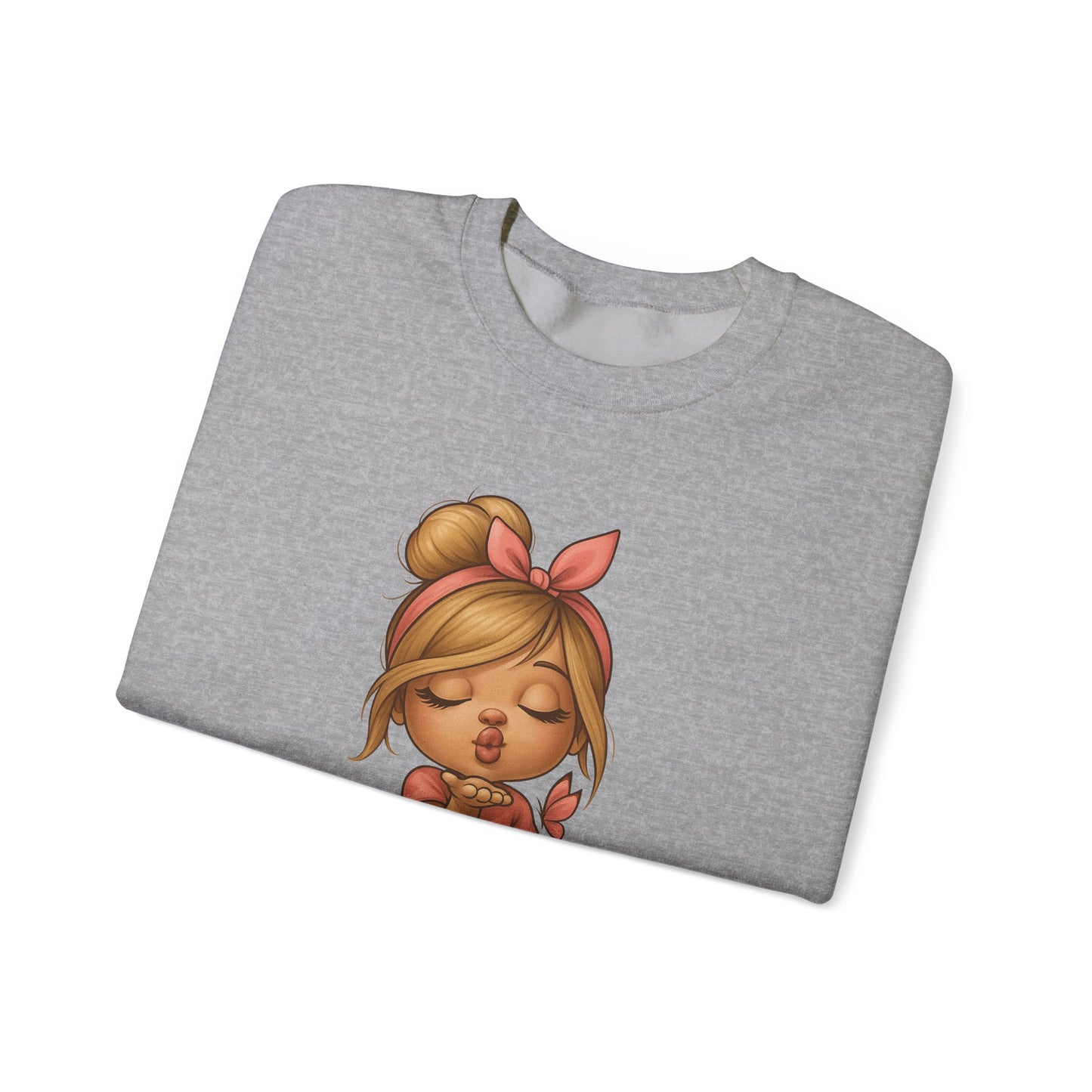 K-Pop Girl Crewneck Sweatshirt, Trendy Gift for Music Lovers, Stylish Cozy Wear, Perfect for Concerts, Fashionable Graphic Sweatshirt