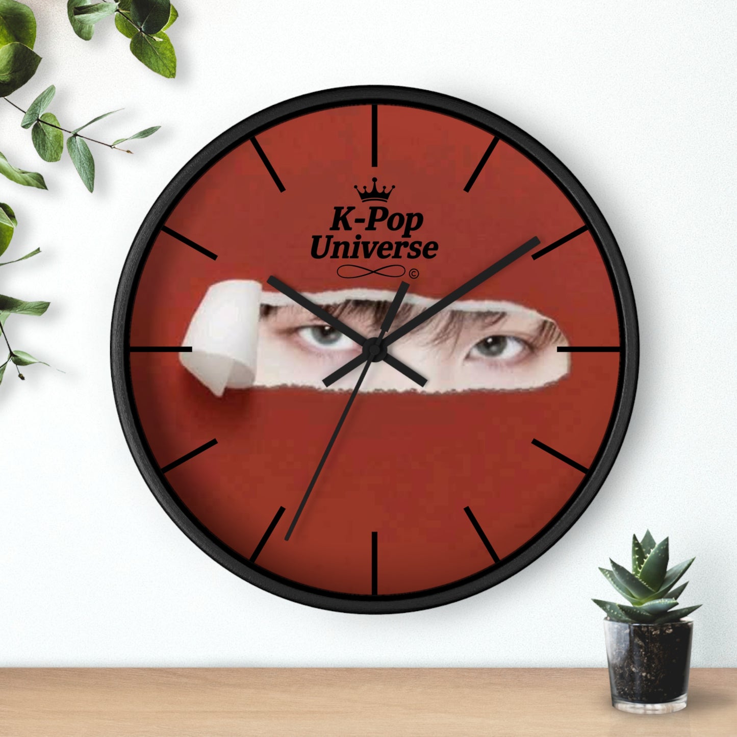 Wall Clock,K-Pop Universe Wall Clock, K-Pop Decor, Unique Gift, Home Decoration, Music Lover Accessory, Trendy Wall Art/Suga/bts