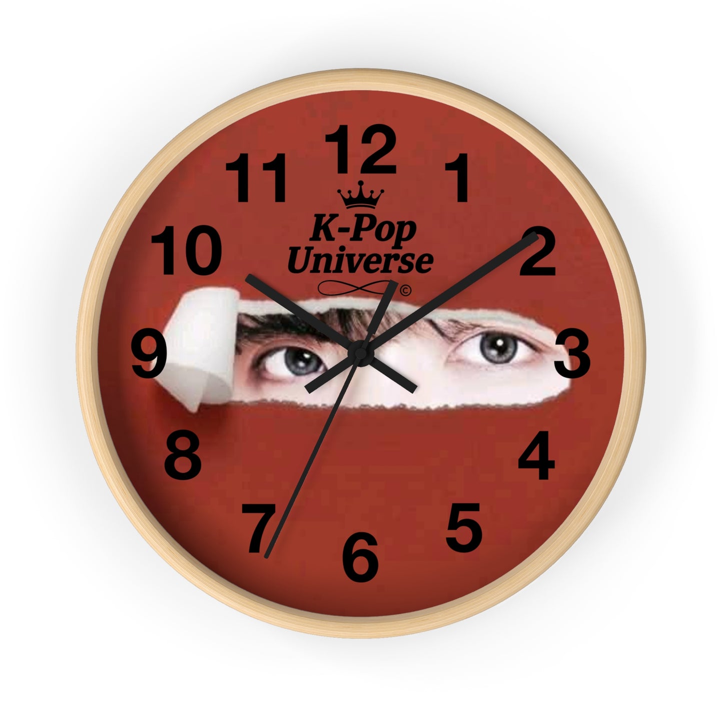 K-Pop Inspired Wall Clock for Fandom Decor, Unique Gift for Fans, Home Office Decor, K-Pop Universe Timepiece, Aesthetic Wall Art/J-Hope/BTS