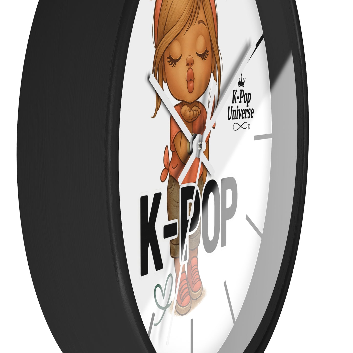 K-Pop Themed Wall Clock, Cute K-Pop Decor, Fan Gift, Music Lover Gift, Unique Home Decor, Trendy Wall Art