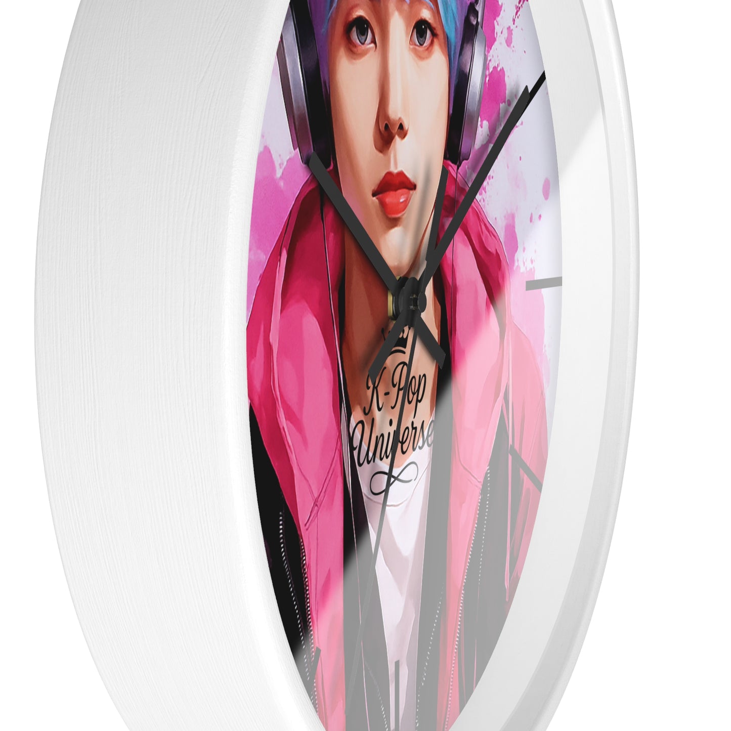 K-Pop Themed Wall Clock, Trendy Clock for Music Lovers, Perfect Gift for K-Pop Fans, Home Decor, Unique Desk Accessory
