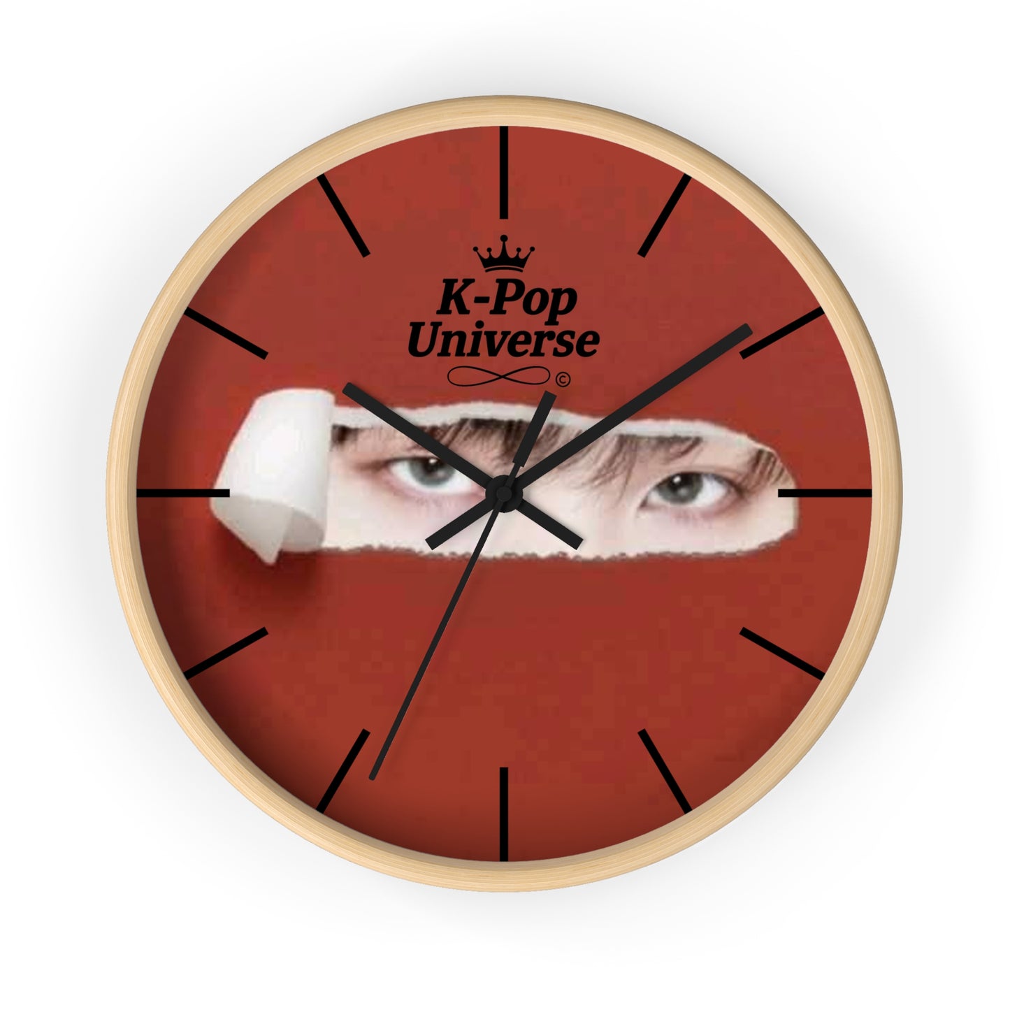 Wall Clock,K-Pop Universe Wall Clock, K-Pop Decor, Unique Gift, Home Decoration, Music Lover Accessory, Trendy Wall Art/Suga/bts