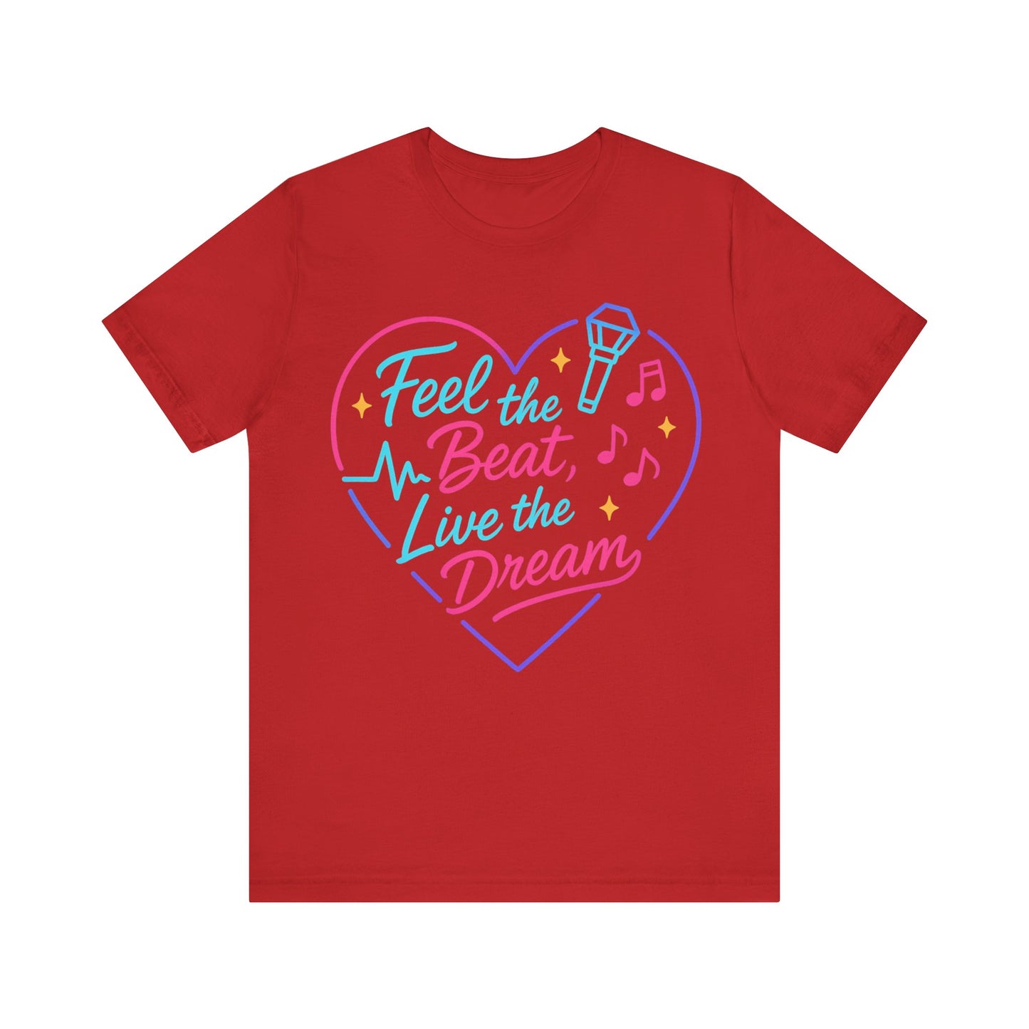 K-Pop Inspired Graphic Tee for Music Lovers, Feel the Beat T-Shirt, Unisex Music Tee, Concert Apparel, Gift for Fans, Festival Wear