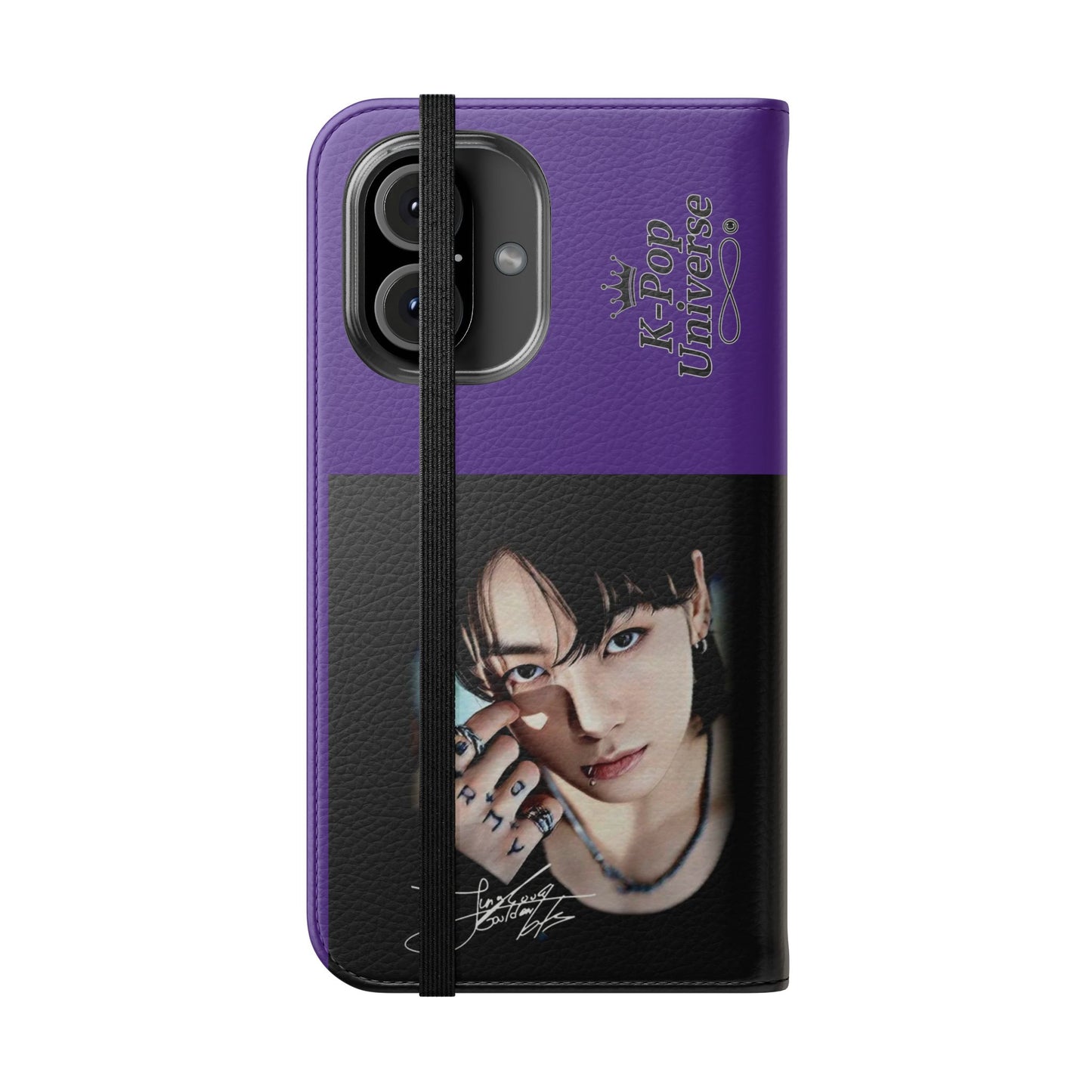 K-Pop Flip Case, Stylish Phone Wallet for Fans, Perfect for Gifts, Music Lovers, Festivals, Birthday Celebrations