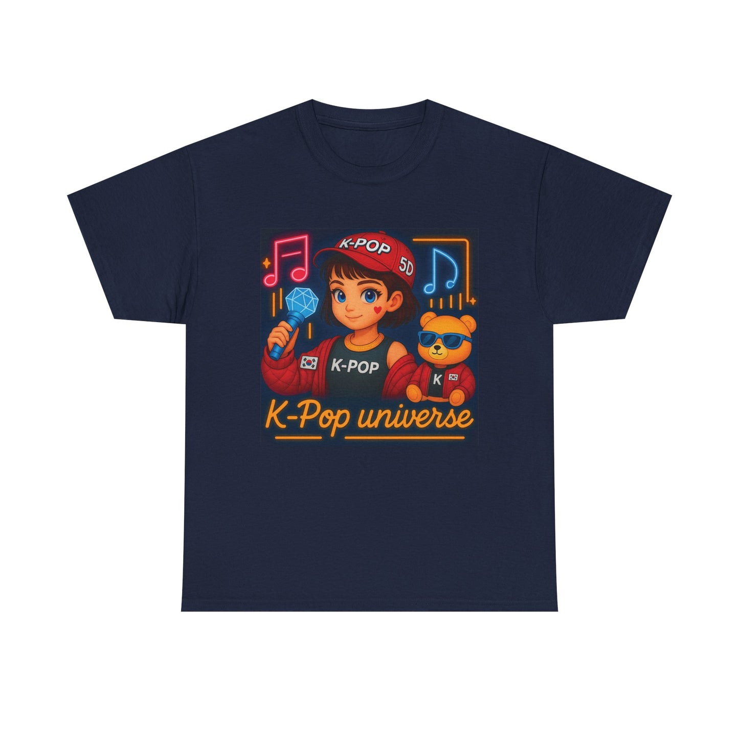K-Pop Universe "Good Vibes Only" Graphic T-Shirt, Unisex Cotton Tee, Music Lover Gift, Concert Wear, Casual Style