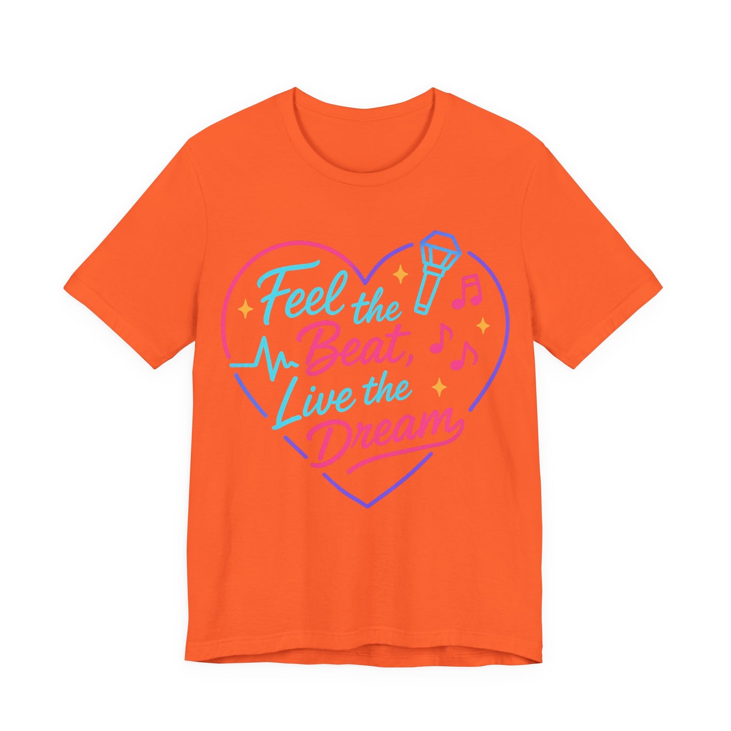 K-Pop Inspired Graphic Tee for Music Lovers, Feel the Beat T-Shirt, Unisex Music Tee, Concert Apparel, Gift for Fans, Festival Wear