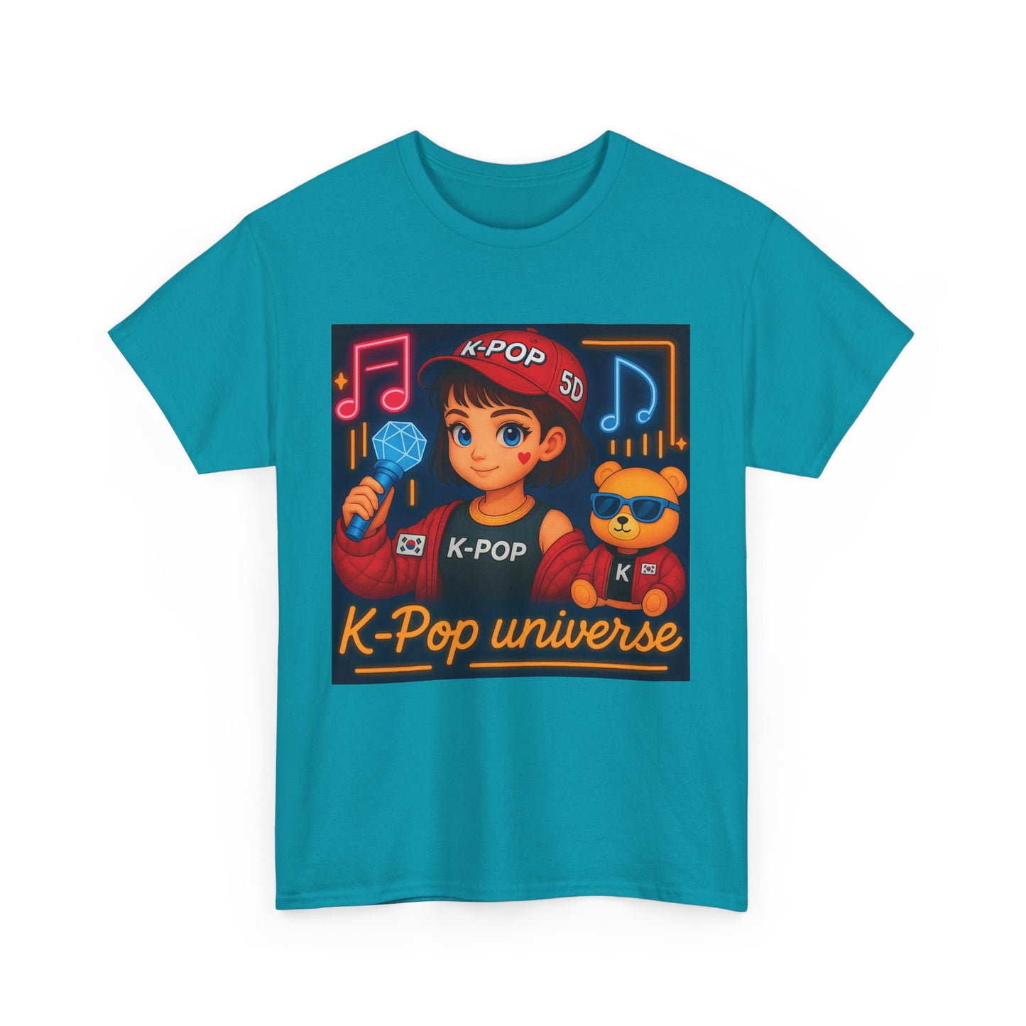 K-Pop Universe "Good Vibes Only" Graphic T-Shirt, Unisex Cotton Tee, Music Lover Gift, Concert Wear, Casual Style