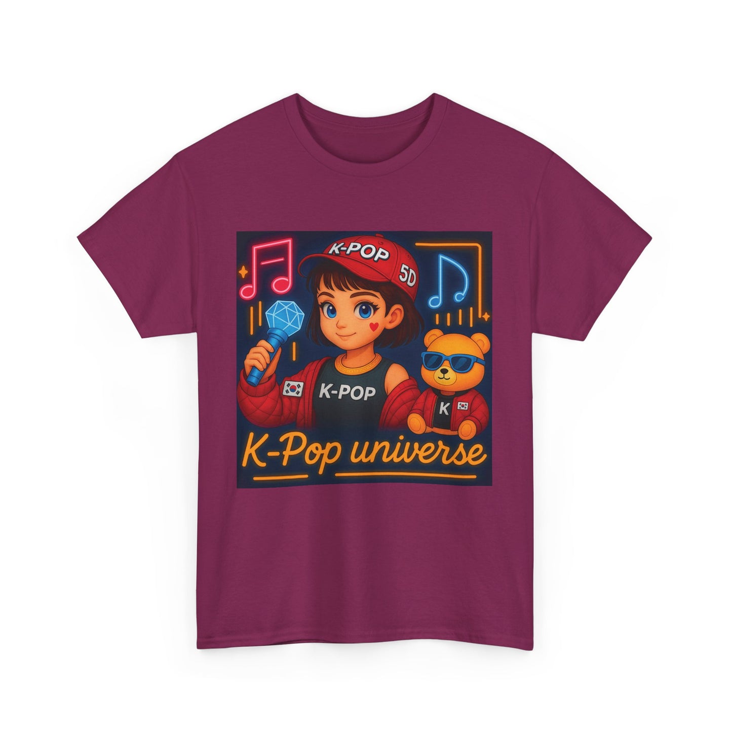 K-Pop Universe "Good Vibes Only" Graphic T-Shirt, Unisex Cotton Tee, Music Lover Gift, Concert Wear, Casual Style