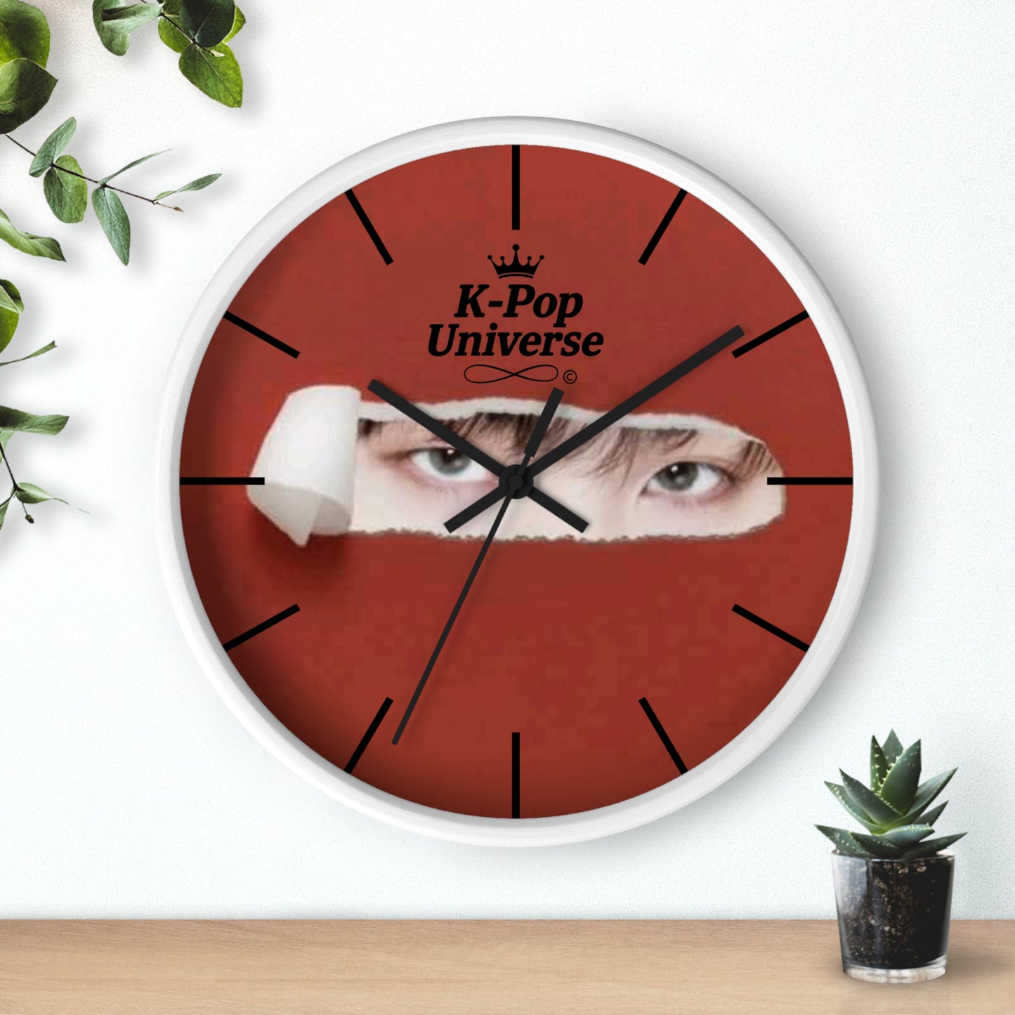 Wall Clock,K-Pop Universe Wall Clock, K-Pop Decor, Unique Gift, Home Decoration, Music Lover Accessory, Trendy Wall Art/Suga/bts