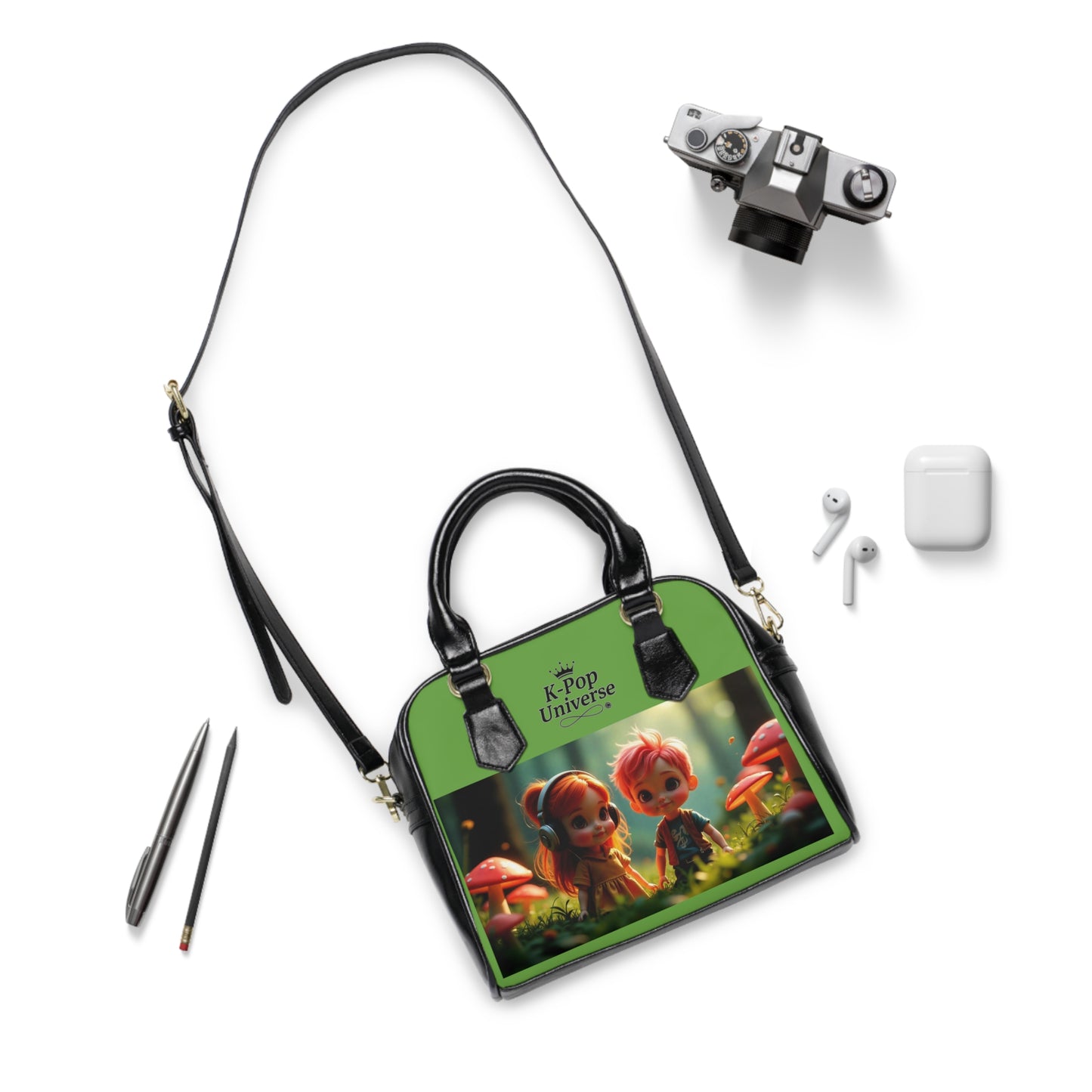 K-Pop Universe Handbag, Go Girl Go Tote, Stylish Shoulder Bag, Ideal Gift for Fans, Everyday Use, Fashionable Accessory