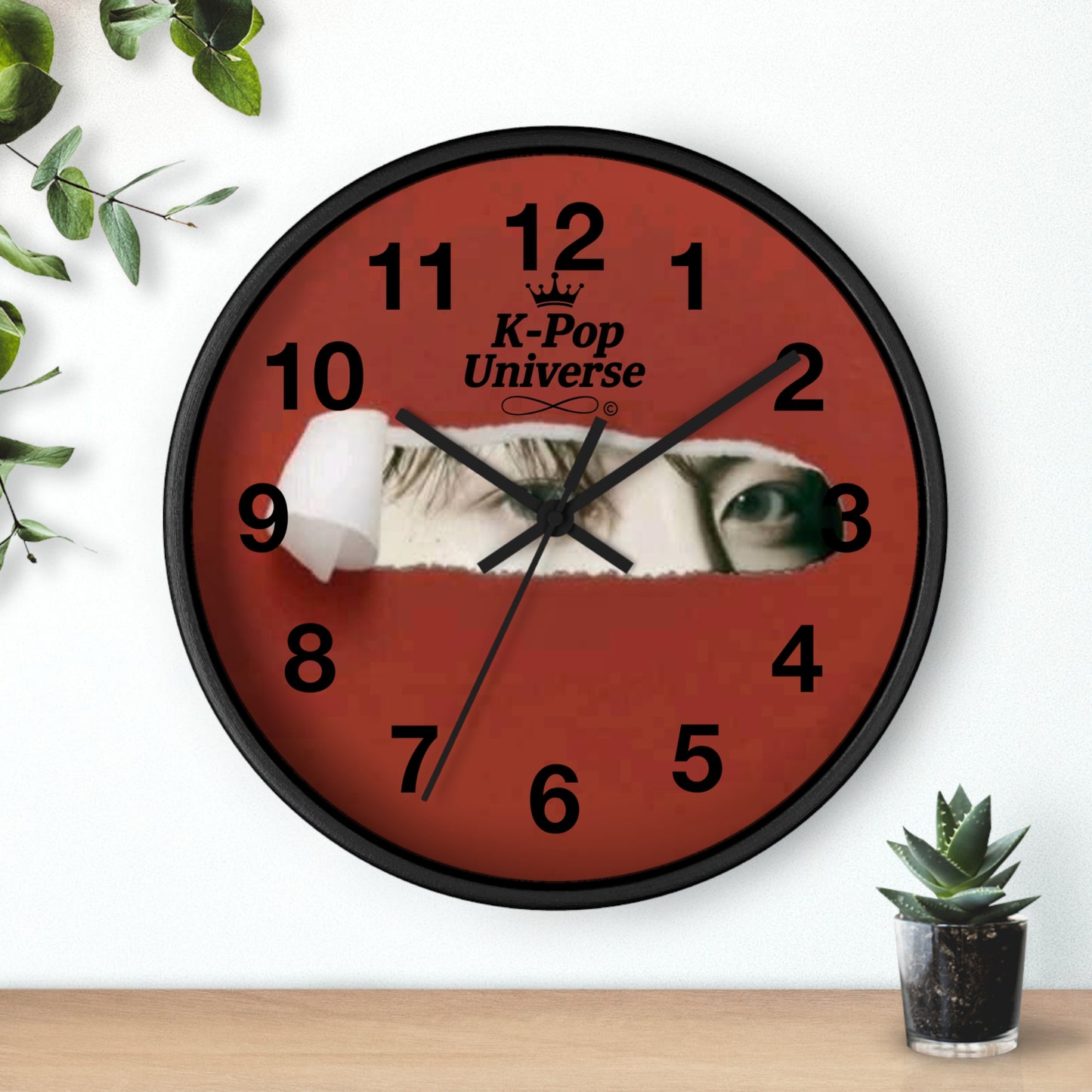 Wall Clock JK BTS/K-POPK-Pop Universe Wall Clock, K-Pop Decor, Unique Gift, Home Decoration, Music Lover Accessory, Trendy Wall Art