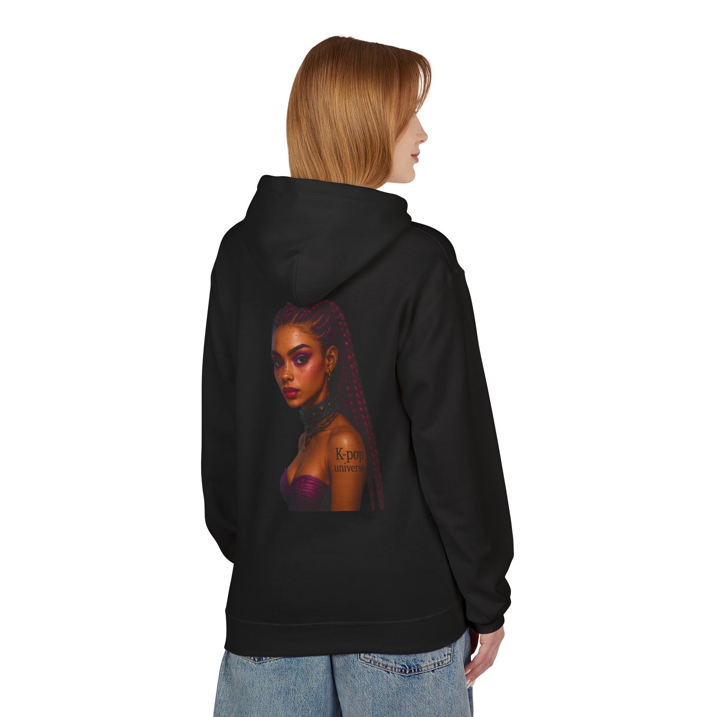 K-Pop Universe Stylish Unisex Fleece Hoodie | Cozy Concert Attire, Gift for Music Lovers, Casual Streetwear, Festival Outfit, Trendy Apparel