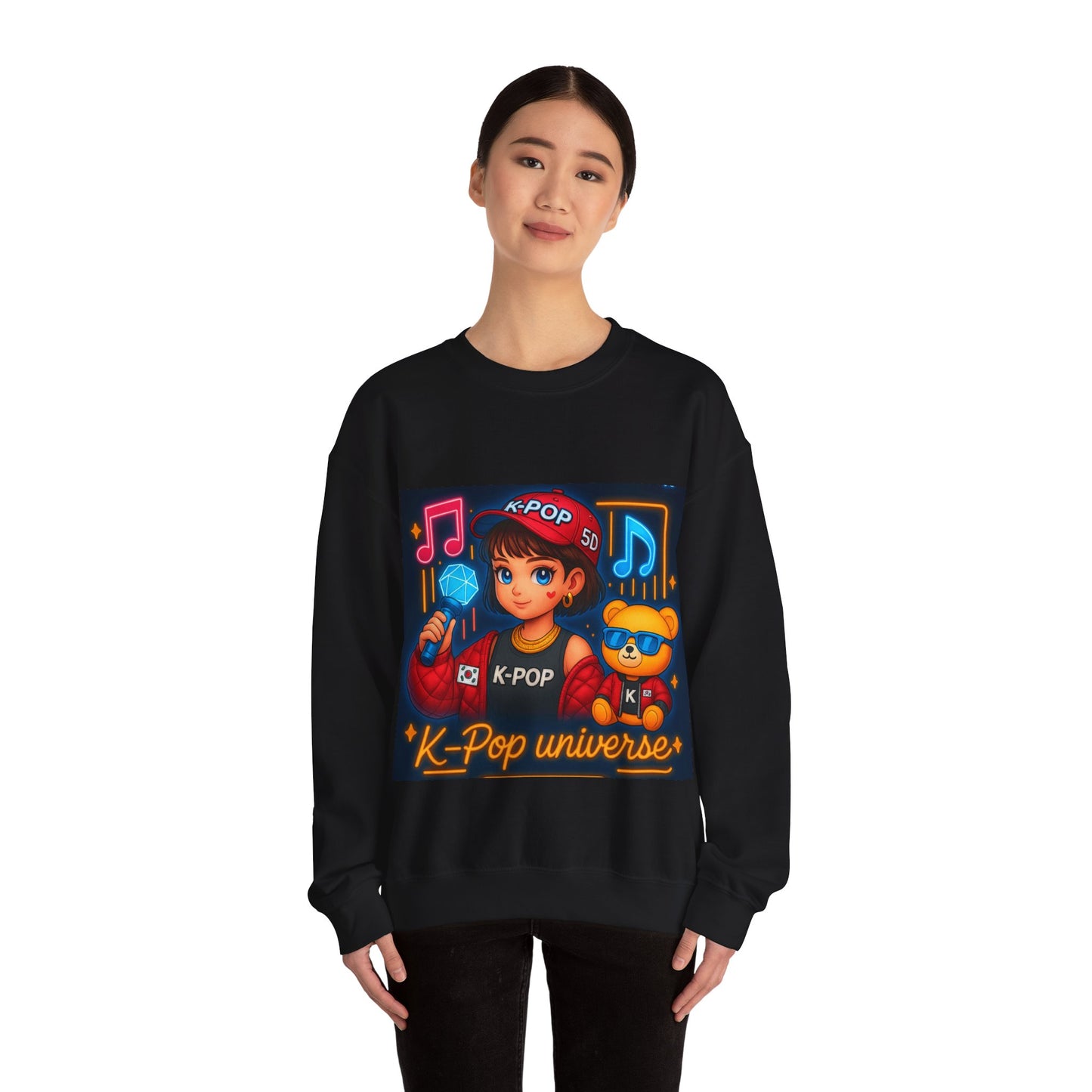 K-Pop Universe Sweatshirt, Cozy Unisex Crewneck for Fans, Perfect for Gifting, Concerts, and Everyday Wear