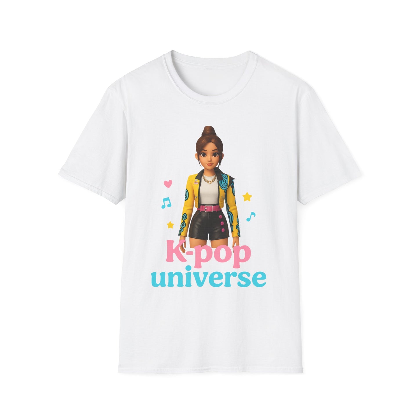 K-Pop Universe Unisex Softstyle T-Shirt, Trendy K-Pop Tee, Gift for Music Lovers, Casual Wear, Concert Outfit