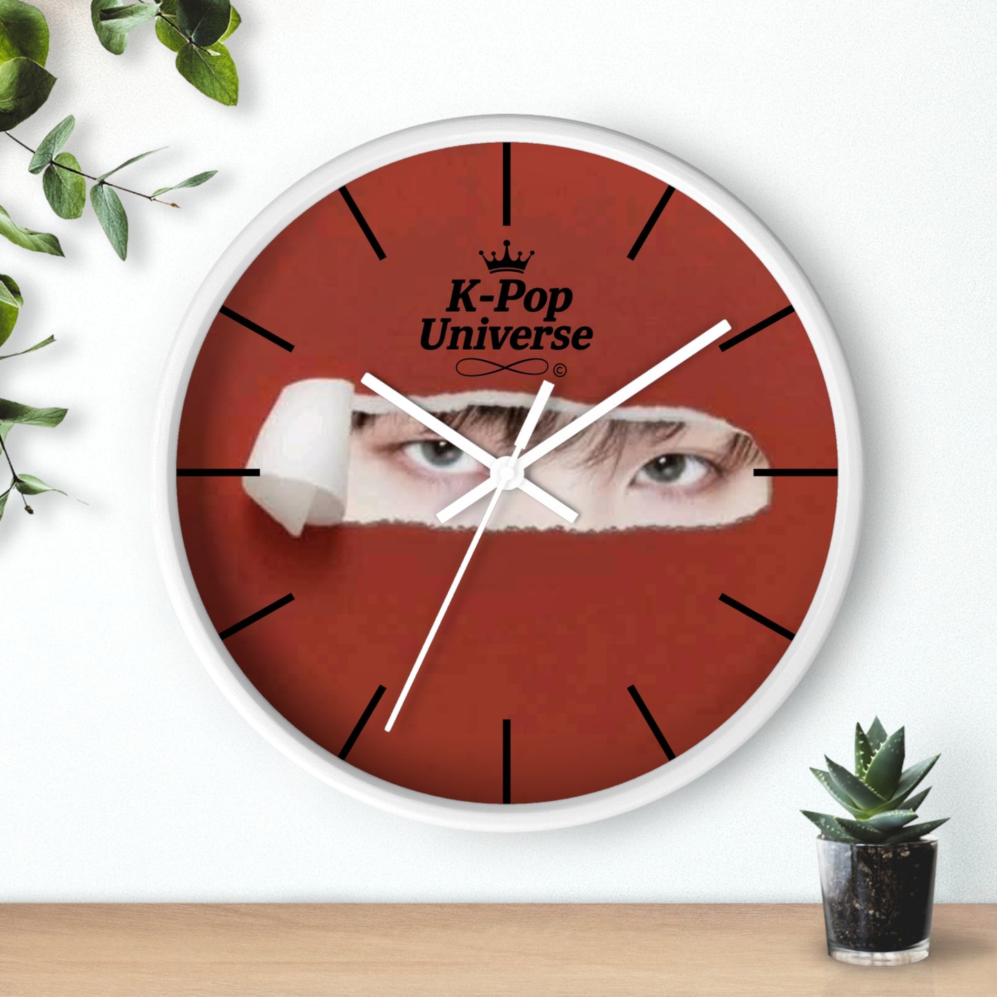 Wall Clock,K-Pop Universe Wall Clock, K-Pop Decor, Unique Gift, Home Decoration, Music Lover Accessory, Trendy Wall Art/Suga/bts
