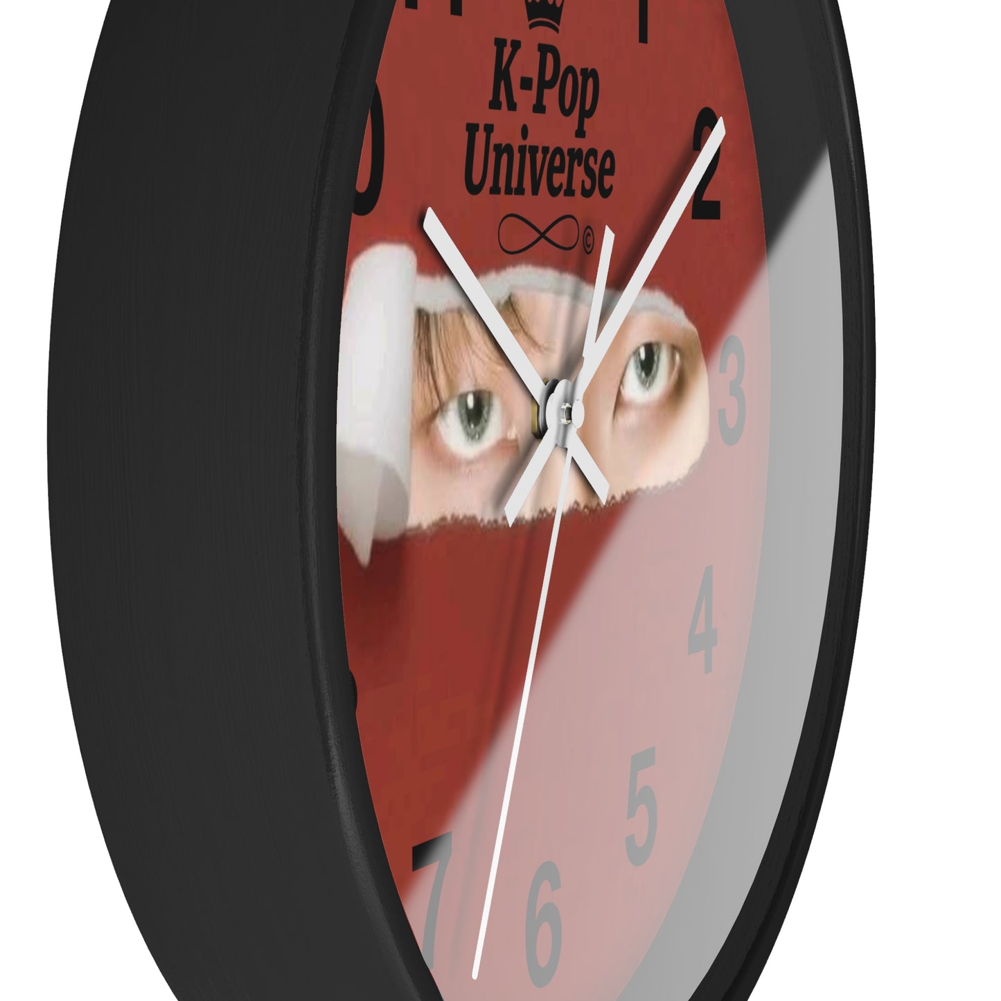 K-Pop Themed Wall Clock, Unique Home Decor, Gift for Fans, Music Room Essential, Stylish Timepiece