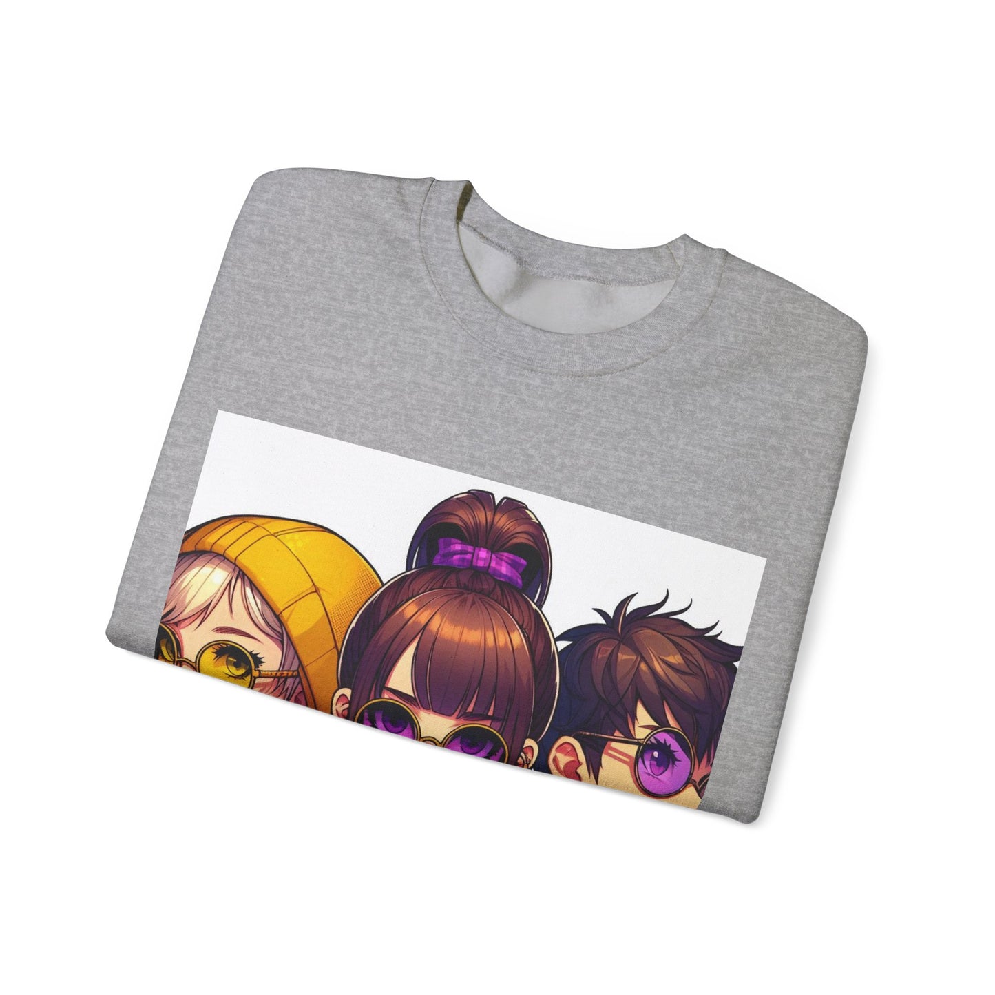 K-Pop Universe Crewneck Sweatshirt | Unisex Heavy Blend™, Trendy Fashion Apparel, Cozy Streetwear, Gift for Fans, Retro Style