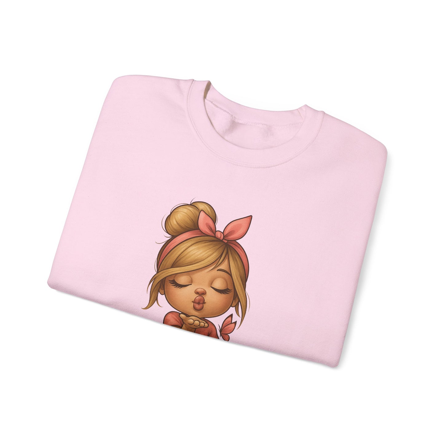 K-Pop Girl Crewneck Sweatshirt, Trendy Gift for Music Lovers, Stylish Cozy Wear, Perfect for Concerts, Fashionable Graphic Sweatshirt