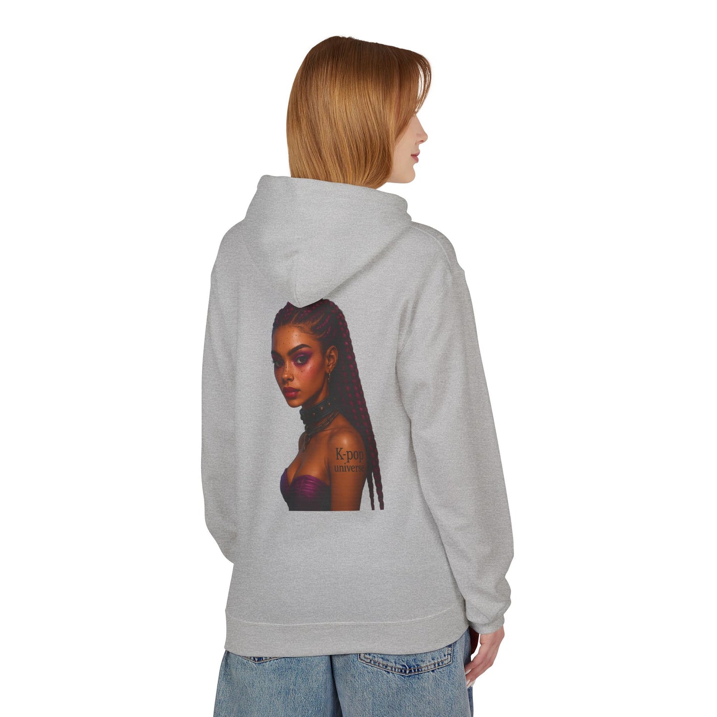 K-Pop Universe Stylish Unisex Fleece Hoodie | Cozy Concert Attire, Gift for Music Lovers, Casual Streetwear, Festival Outfit, Trendy Apparel