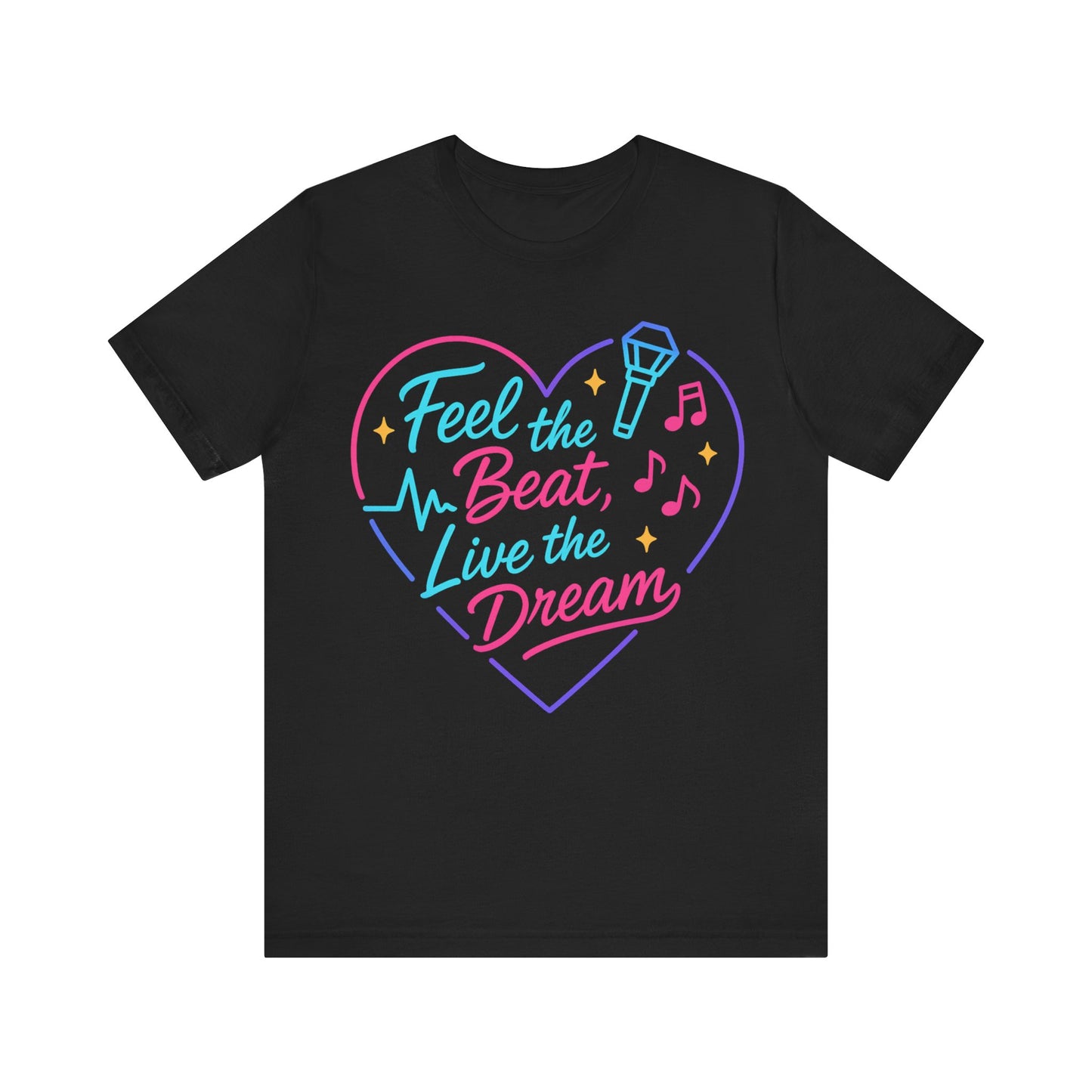 K-Pop Inspired Graphic Tee for Music Lovers, Feel the Beat T-Shirt, Unisex Music Tee, Concert Apparel, Gift for Fans, Festival Wear