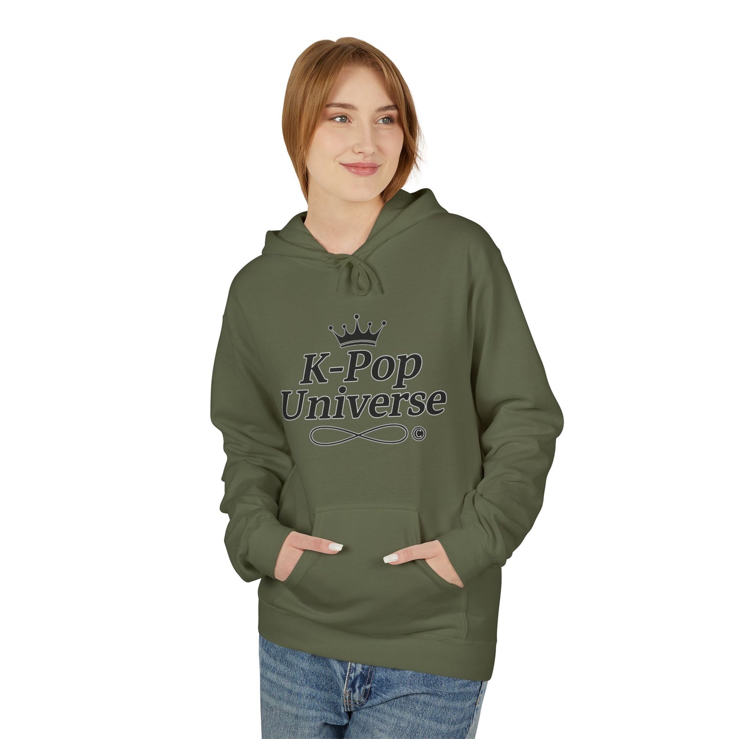 K-Pop Universe Stylish Unisex Fleece Hoodie | Cozy Concert Attire, Gift for Music Lovers, Casual Streetwear, Festival Outfit, Trendy Apparel