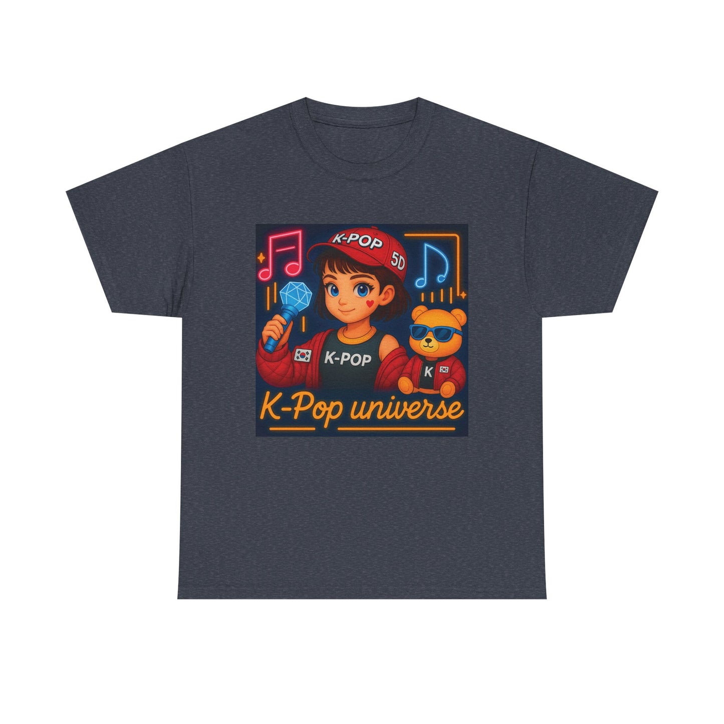 K-Pop Universe "Good Vibes Only" Graphic T-Shirt, Unisex Cotton Tee, Music Lover Gift, Concert Wear, Casual Style