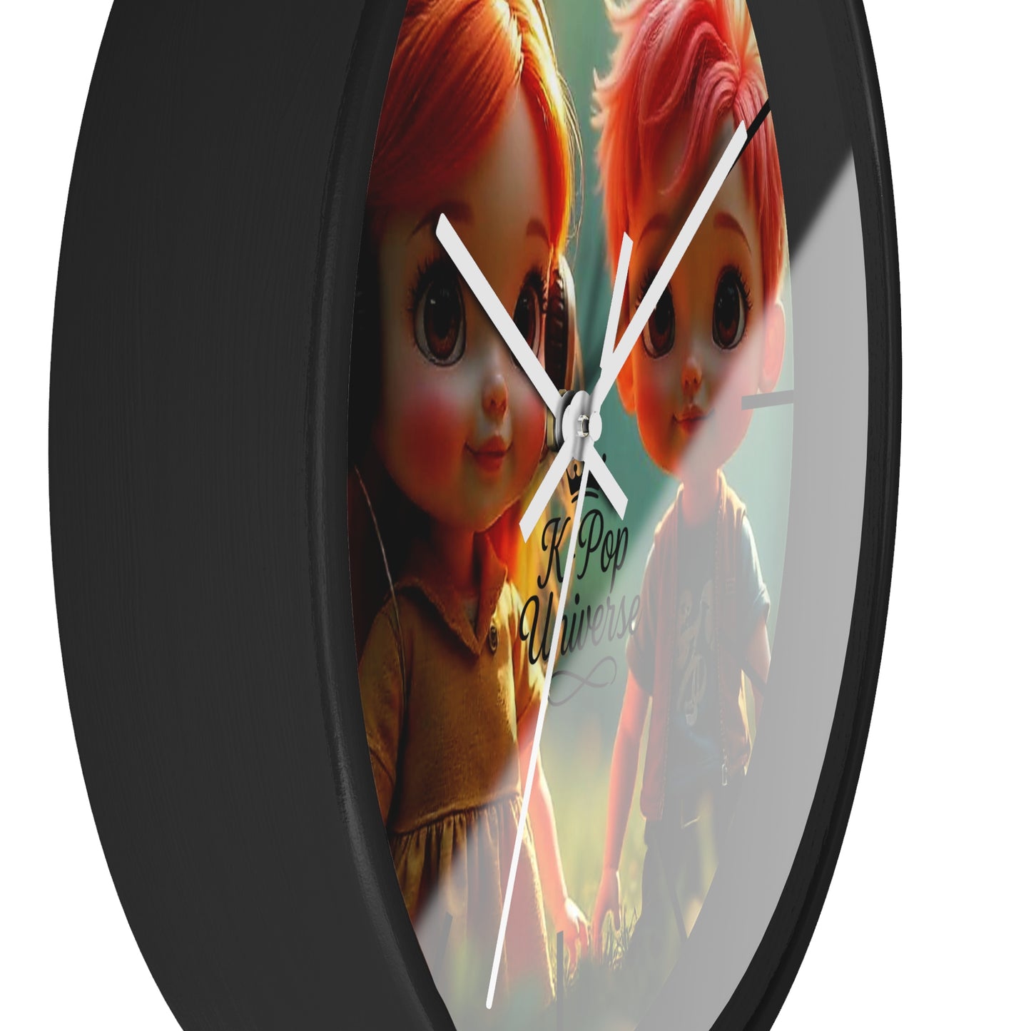 K-Pop Universe Wall Clock, Cute Home Decor, Gift for Music Lovers, Children's Room Accent, K-Pop Fan Wall Art