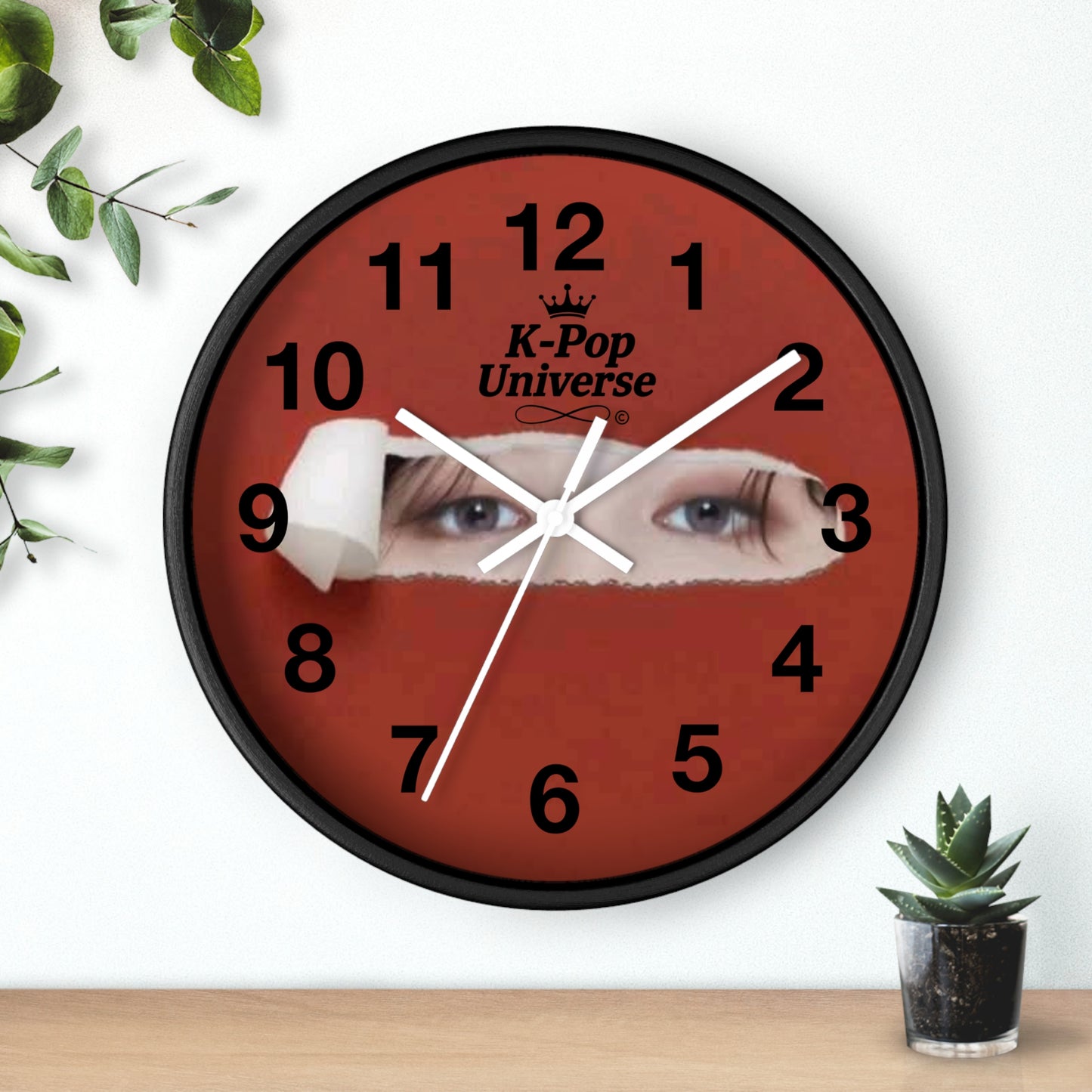 K-Pop Universe Wall Clock, Unique Home Decor, Music Lover Gift, Stylish Timepiece, K-Pop Fan Decor, Room Accent,Jimin /BTS