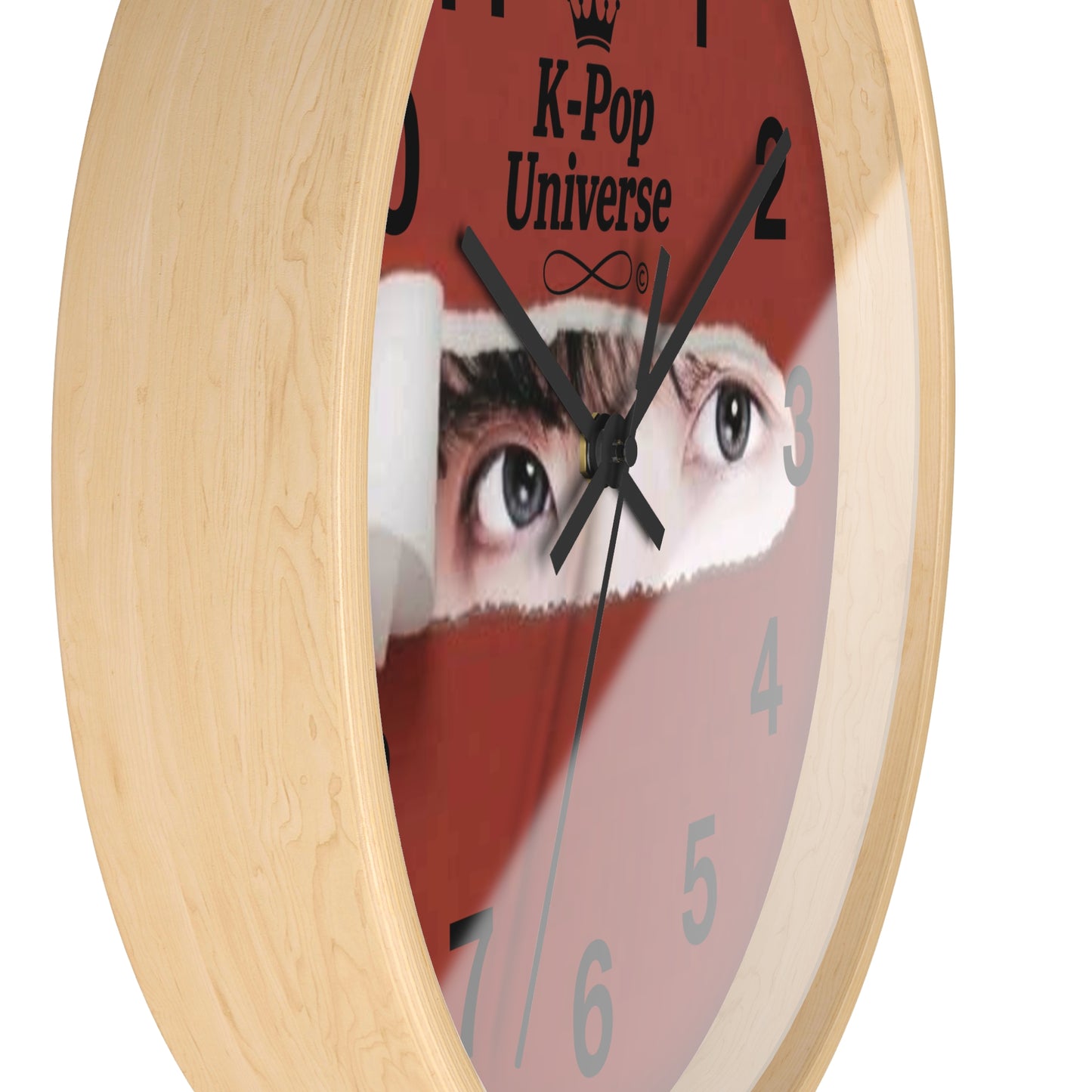 K-Pop Inspired Wall Clock for Fandom Decor, Unique Gift for Fans, Home Office Decor, K-Pop Universe Timepiece, Aesthetic Wall Art/J-Hope/BTS