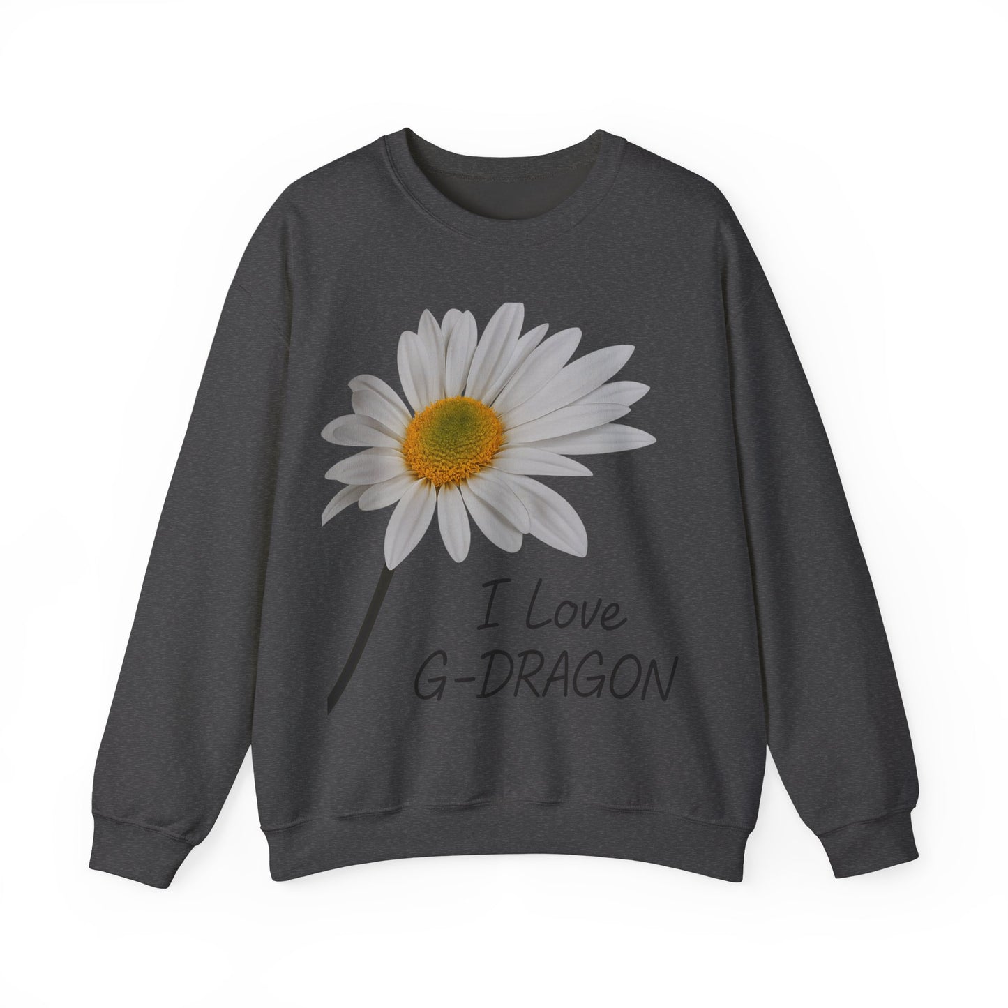 K-Pop Love Sweatshirt, I Love G-DRAGON Sweatshirt, Unisex K-Pop Crewneck, Gift for K-Pop Fans, Comfortable Music Apparel,GD,I Love G-DRAGON