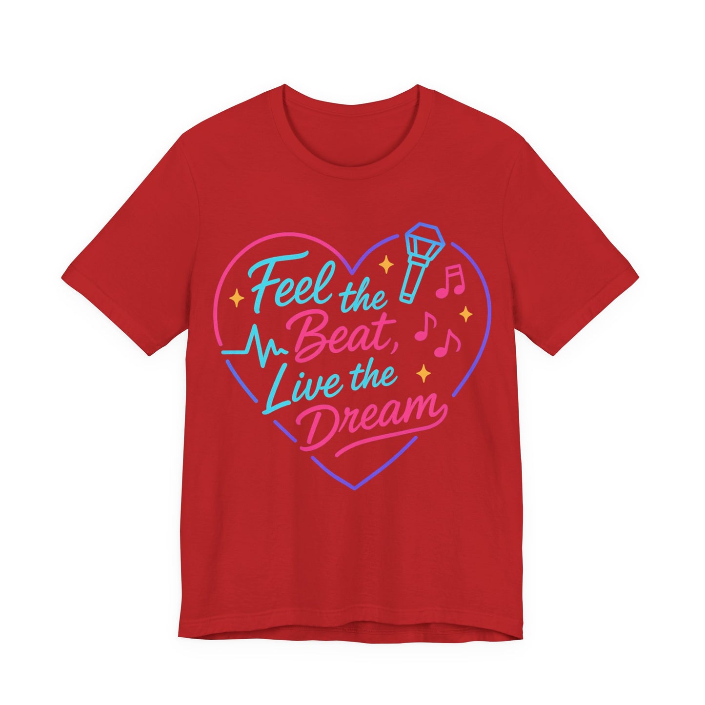 K-Pop Inspired Graphic Tee for Music Lovers, Feel the Beat T-Shirt, Unisex Music Tee, Concert Apparel, Gift for Fans, Festival Wear
