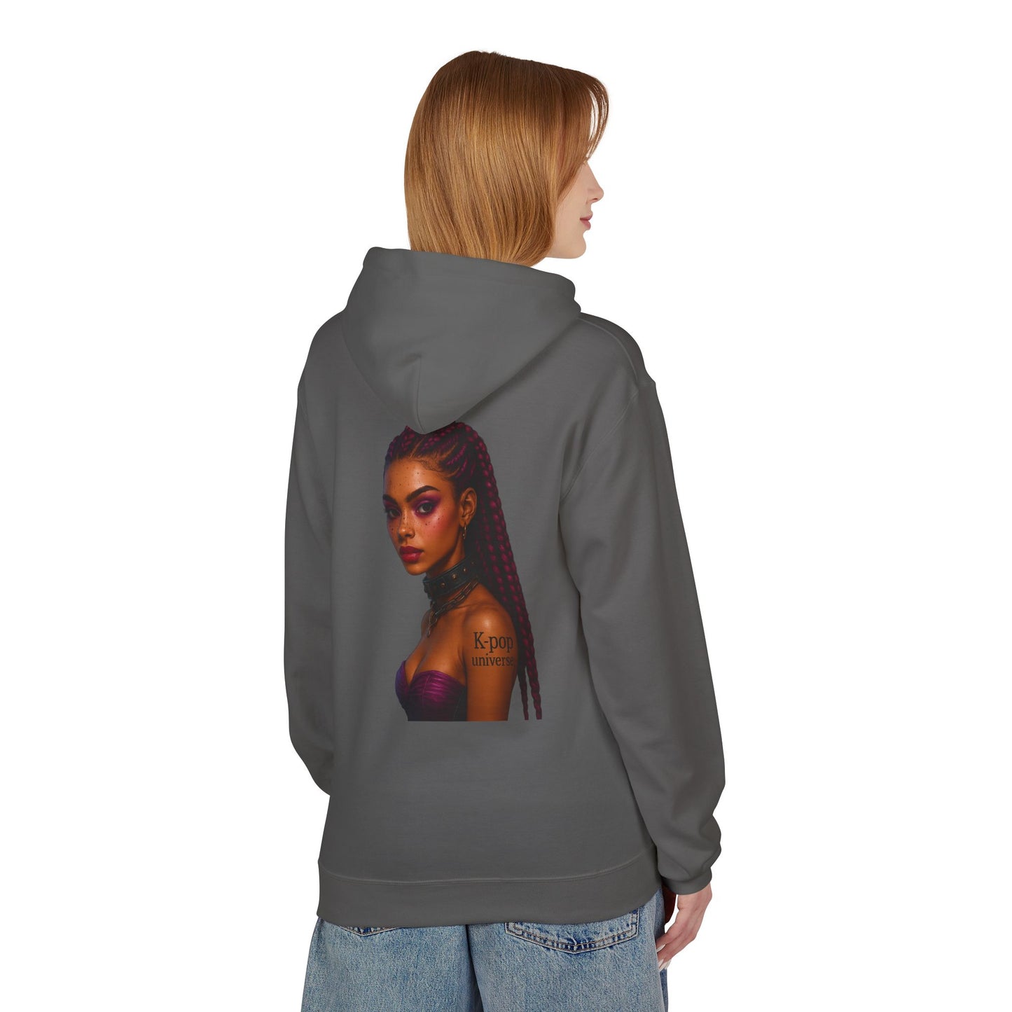 K-Pop Universe Stylish Unisex Fleece Hoodie | Cozy Concert Attire, Gift for Music Lovers, Casual Streetwear, Festival Outfit, Trendy Apparel