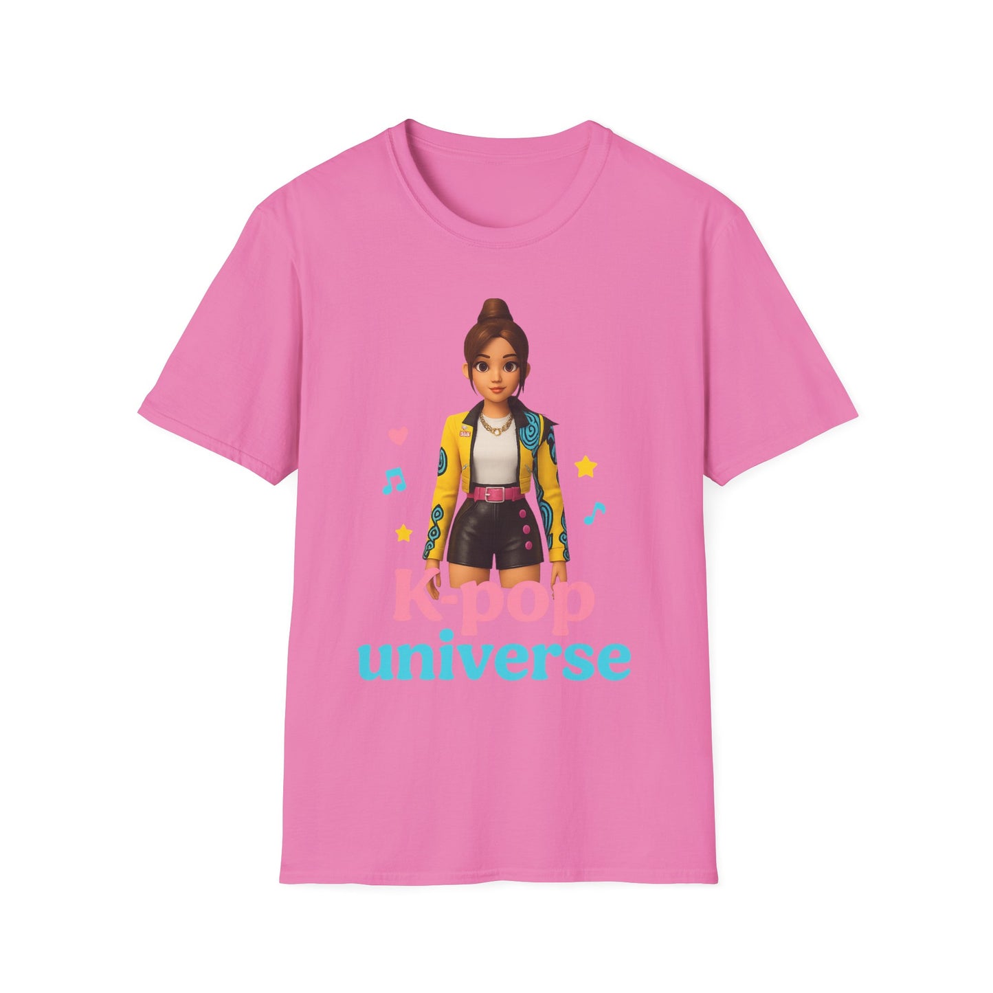 K-Pop Universe Unisex Softstyle T-Shirt, Trendy K-Pop Tee, Gift for Music Lovers, Casual Wear, Concert Outfit