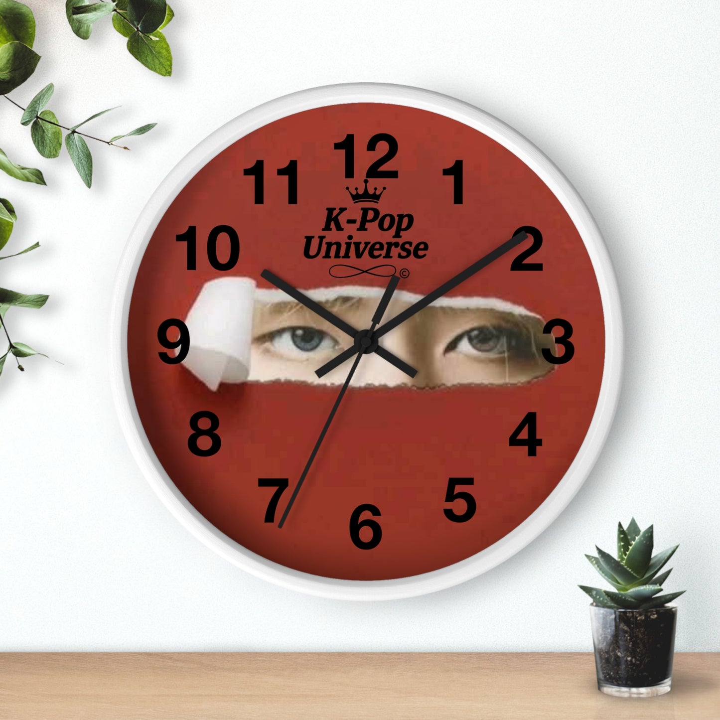 K-Pop Universe Wall Clock, K-Pop Decor, Unique Gift, Home Decoration, Music Lover Accessory, Trendy Wall Art, Kim TAEHYUNG/BTS