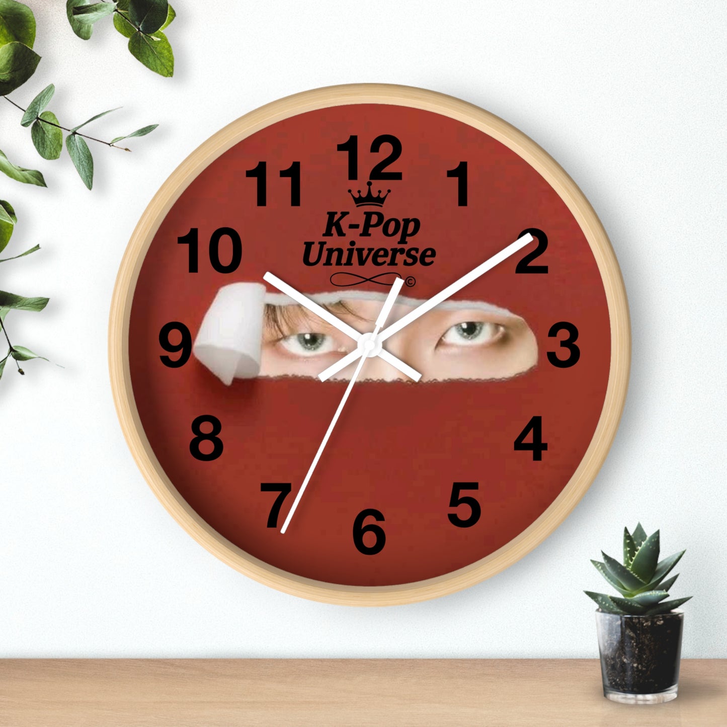 K-Pop Themed Wall Clock, Unique Home Decor, Gift for Fans, Music Room Essential, Stylish Timepiece