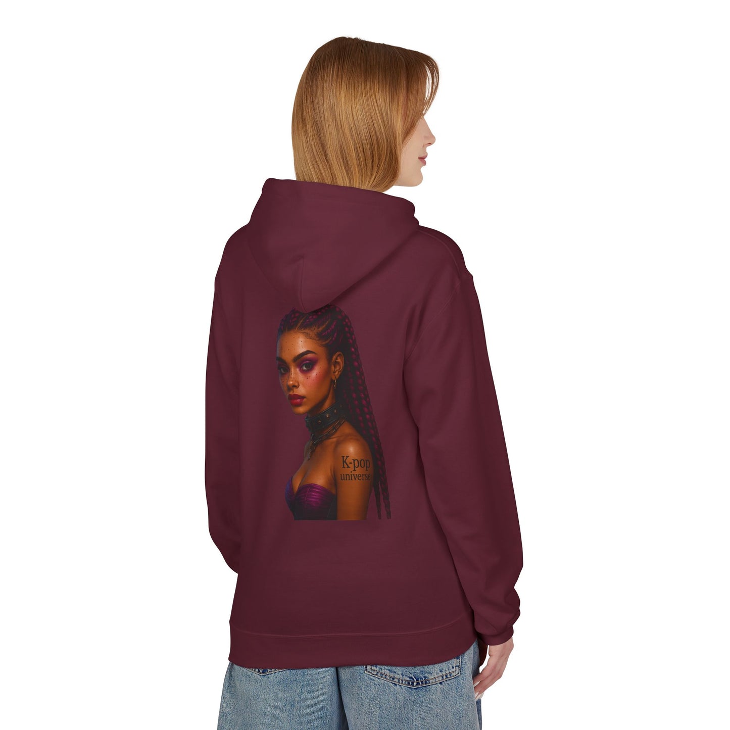 K-Pop Universe Stylish Unisex Fleece Hoodie | Cozy Concert Attire, Gift for Music Lovers, Casual Streetwear, Festival Outfit, Trendy Apparel
