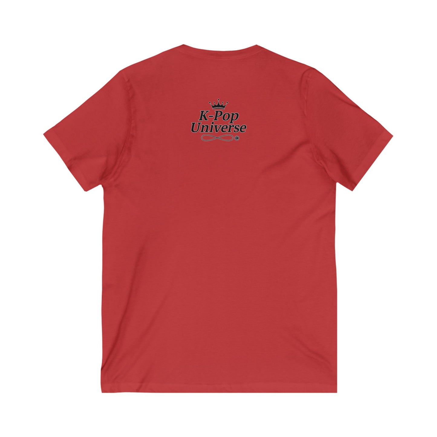 K-Pop Inspired Unisex V-Neck Tee, Trendy Music Fan Shirt, Graphic Tee for Concerts, Perfect Gift for K-Pop Lovers