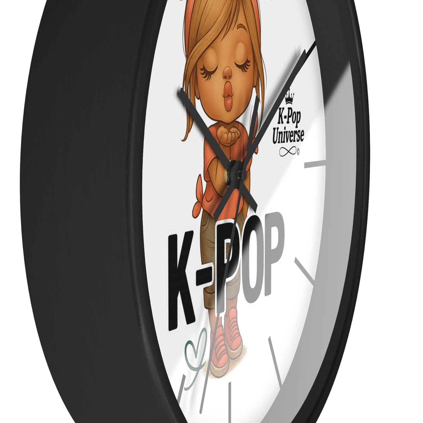K-Pop Themed Wall Clock, Cute K-Pop Decor, Fan Gift, Music Lover Gift, Unique Home Decor, Trendy Wall Art