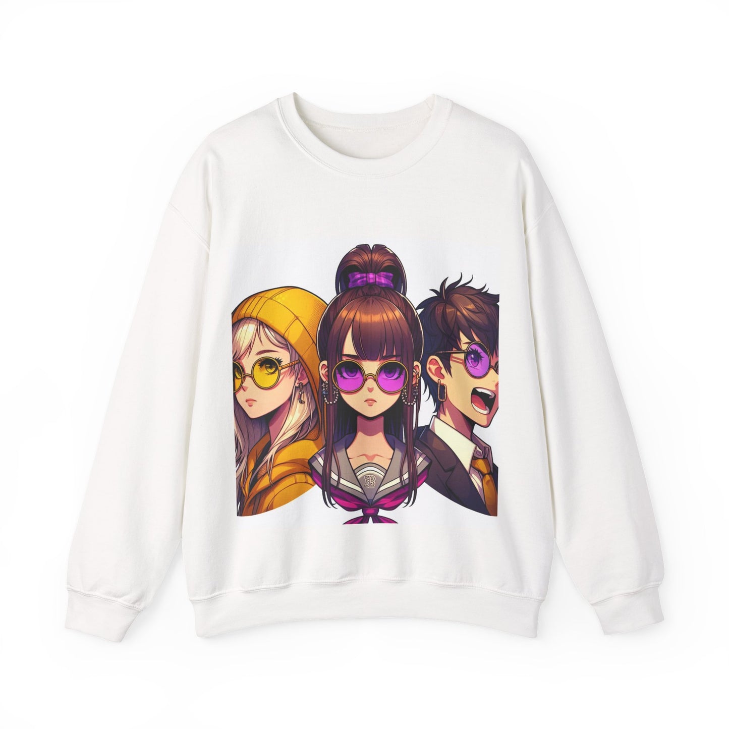 K-Pop Universe Crewneck Sweatshirt | Unisex Heavy Blend™, Trendy Fashion Apparel, Cozy Streetwear, Gift for Fans, Retro Style