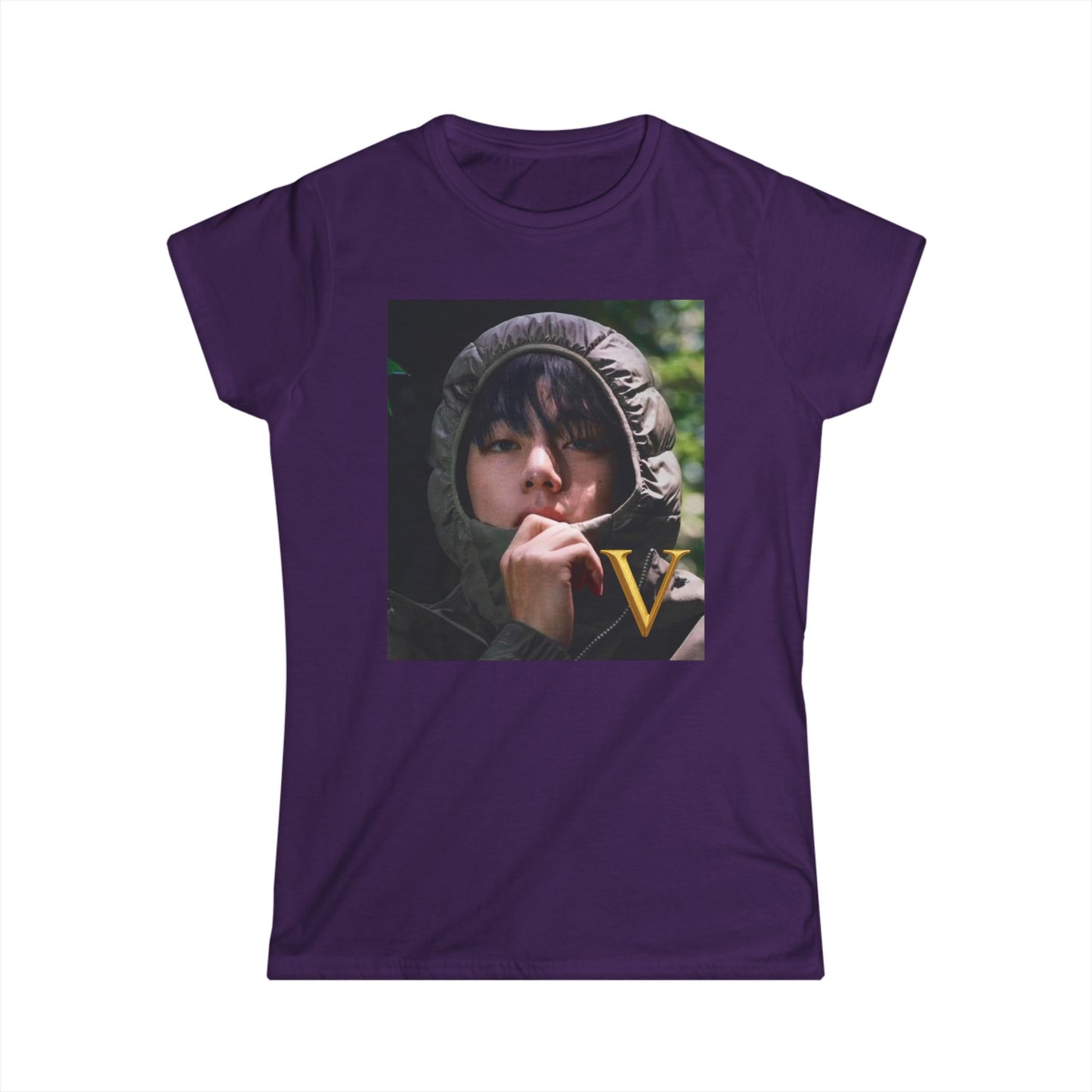V/BTS/K-Pop Universe Women's Softstyle Tee, Trendy Graphic Tee, Casual K-Pop Shirt, Gift for Fans, Stylish Concert Outfit